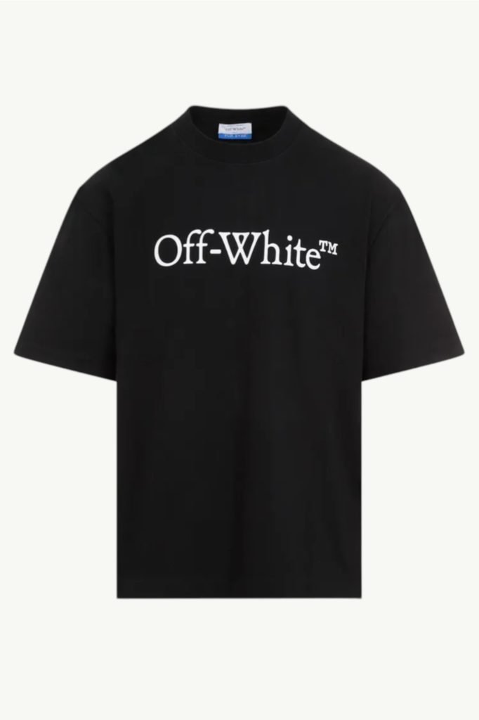 Off-White Big Bookish Skate S/S Tee Black/White OMAA120C99JER008-1001