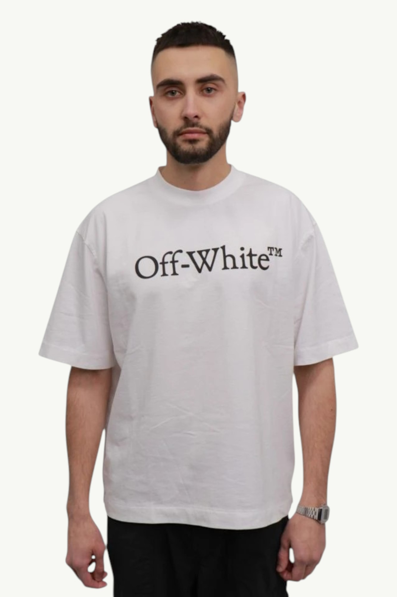 Off-White Big Bookish Skate S/S Tee White/Black OMAA120C99JER0080110