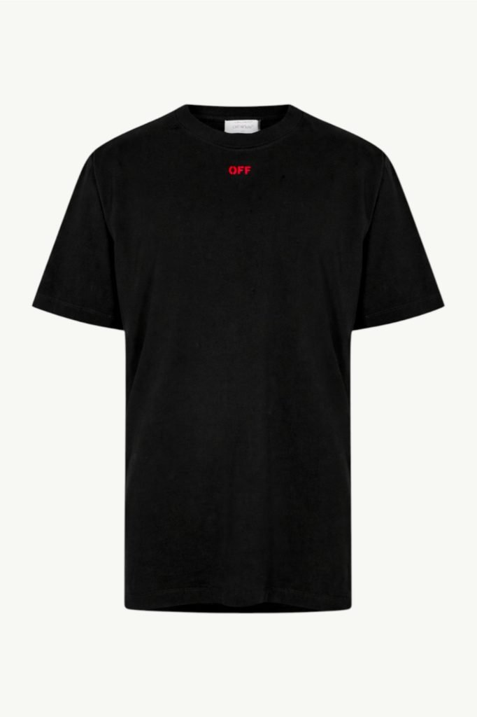 Off-White Off Stamp Slim S/S Tee Black/Red OMAA027F24JER002-1025