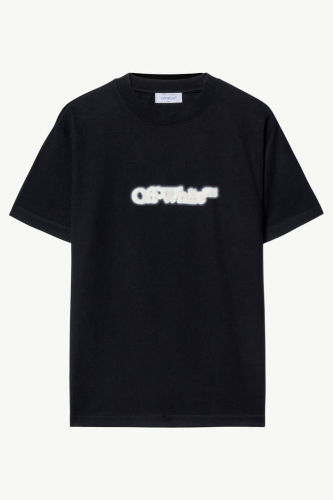 Off-White Spray Arrow Slim S/S T-Shirt Black OMAA027S25JER00B-1001