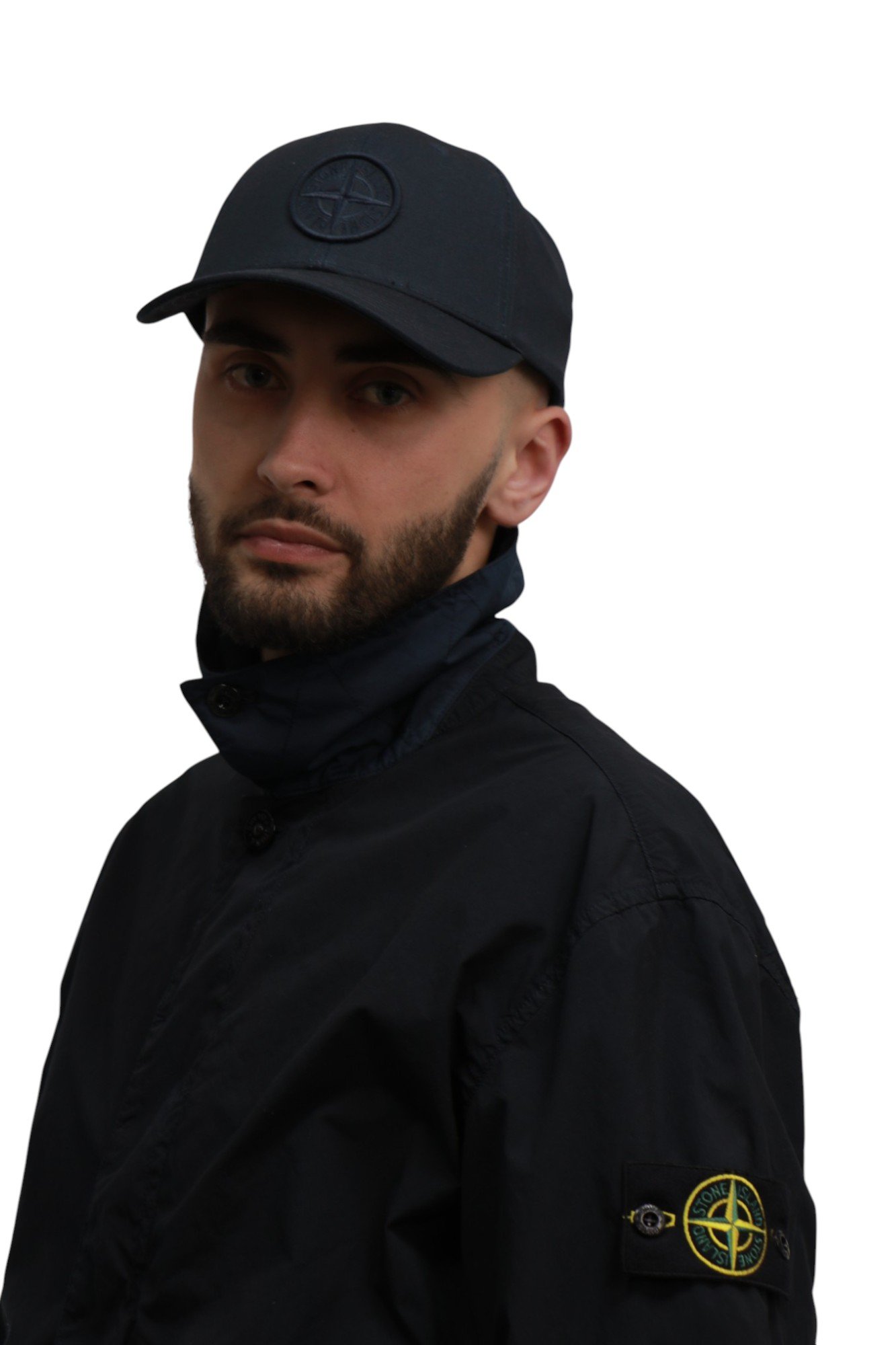 stone-island-cotton-logo-cap-navy-k1s159100996s0065v0020-7 Кепка Stone Island Cotton Logo Cap Navy