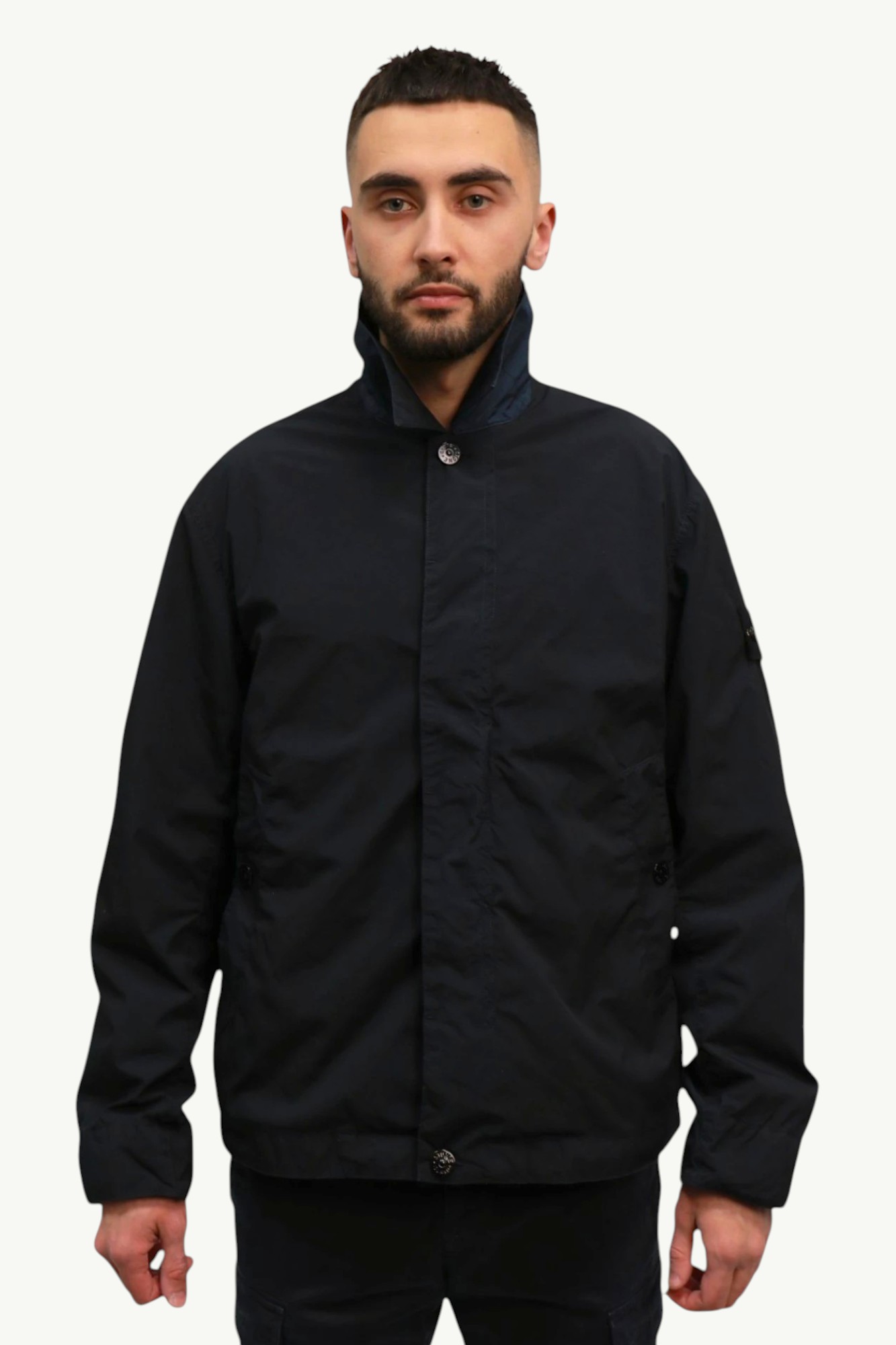 stone-island-giacca-camicia-navy-k1s154100025s0042v0020-1 Stone Island Giacca Camicia Black K1S154100025S0042-V0020
