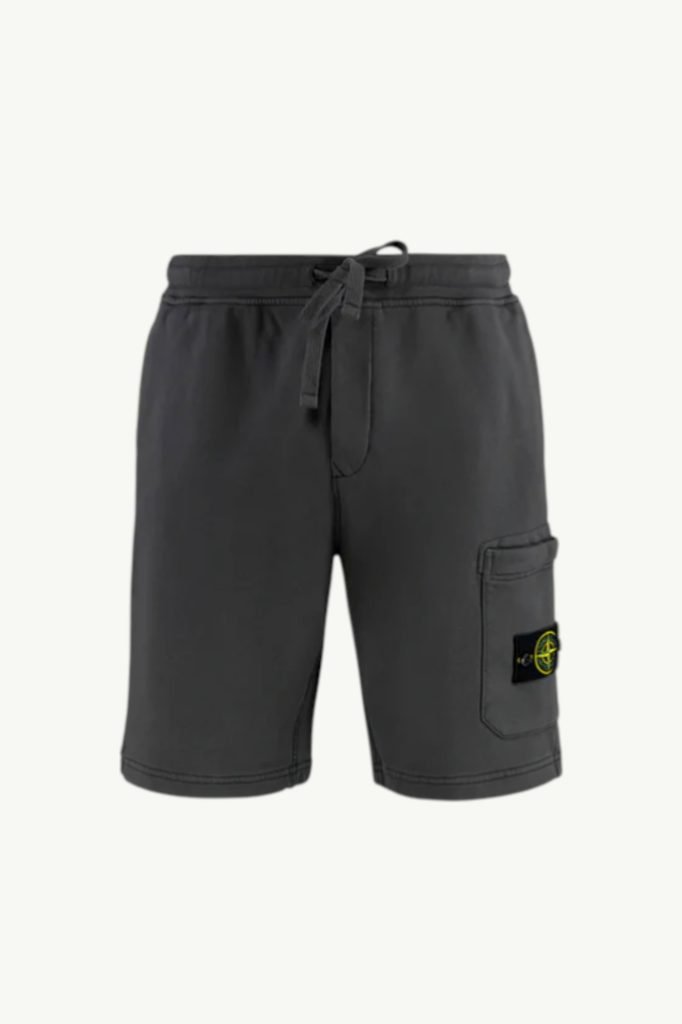 Stone Island Organic Cotton Shorts Grigio K1S156200012S0051-V0065
