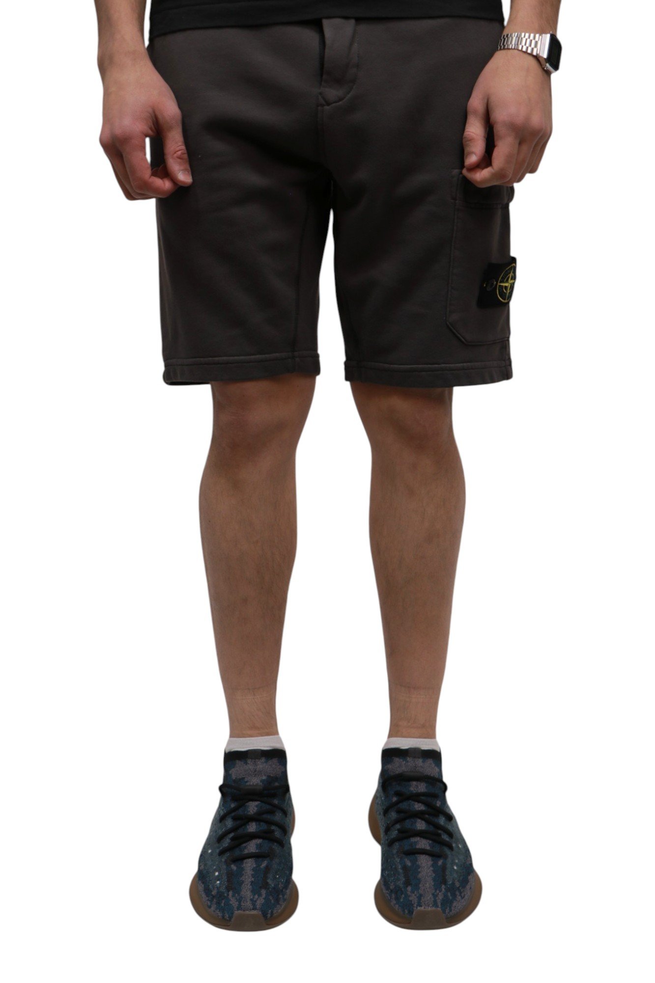 stone-island-organic-cotton-shorts-grigio-k1s156200012s0051v0065-2 Stone Island Organic Cotton Shorts Grigio K1S156200012S0051-V0065