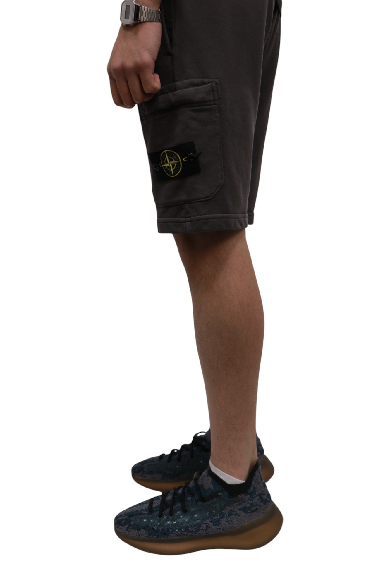 stone-island-organic-cotton-shorts-grigio-k1s156200012s0051v0065-3 Stone Island Organic Cotton Shorts Grigio K1S156200012S0051-V0065
