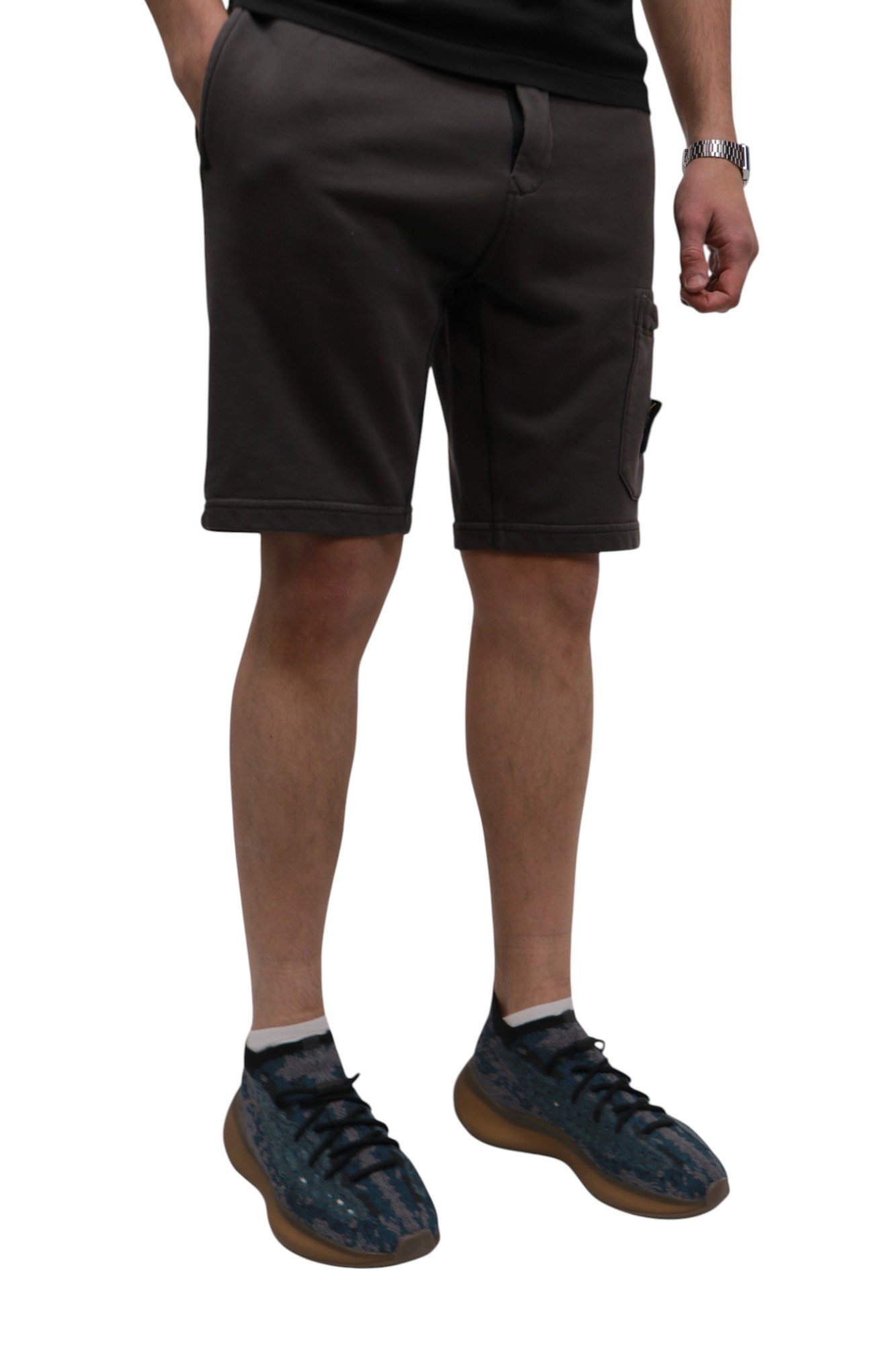 stone-island-organic-cotton-shorts-grigio-k1s156200012s0051v0065-6 Stone Island Organic Cotton Shorts Grigio K1S156200012S0051-V0065