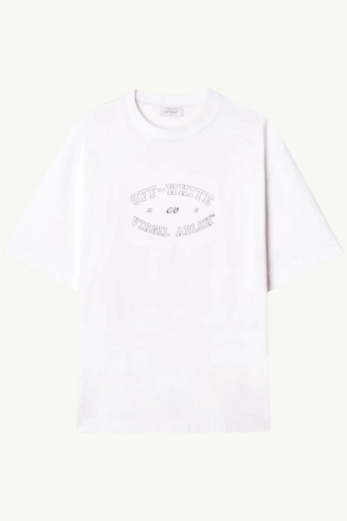 Off-White Virgil Abloh Logo T-Shirt White - OMAA120F24JER00M0110