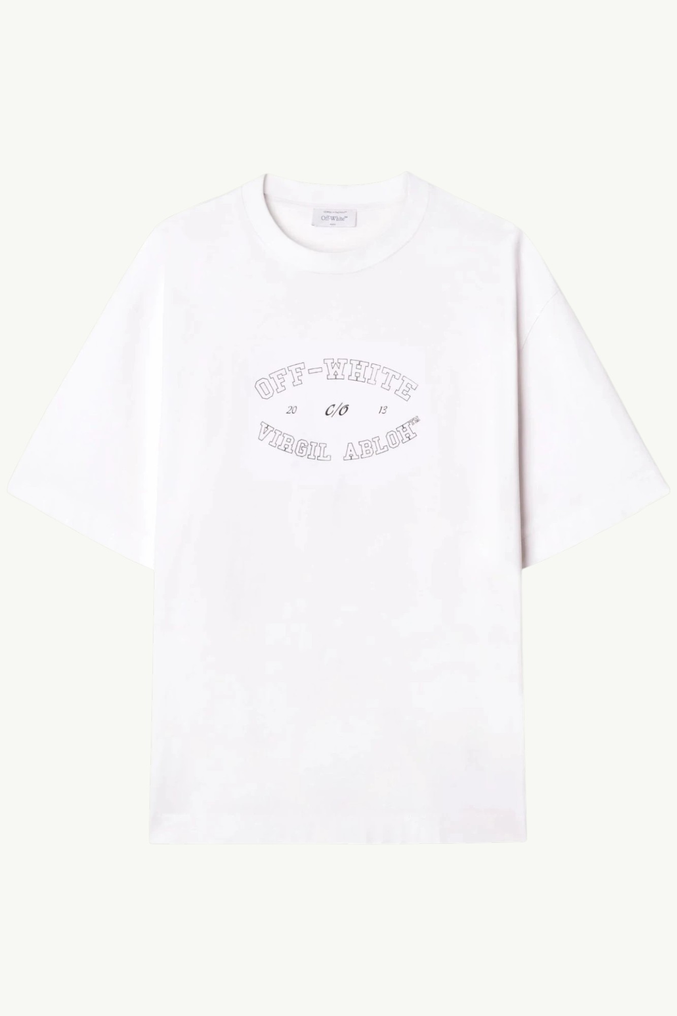 Off-White Virgil Abloh Logo T-Shirt White - OMAA120F24JER00M0110