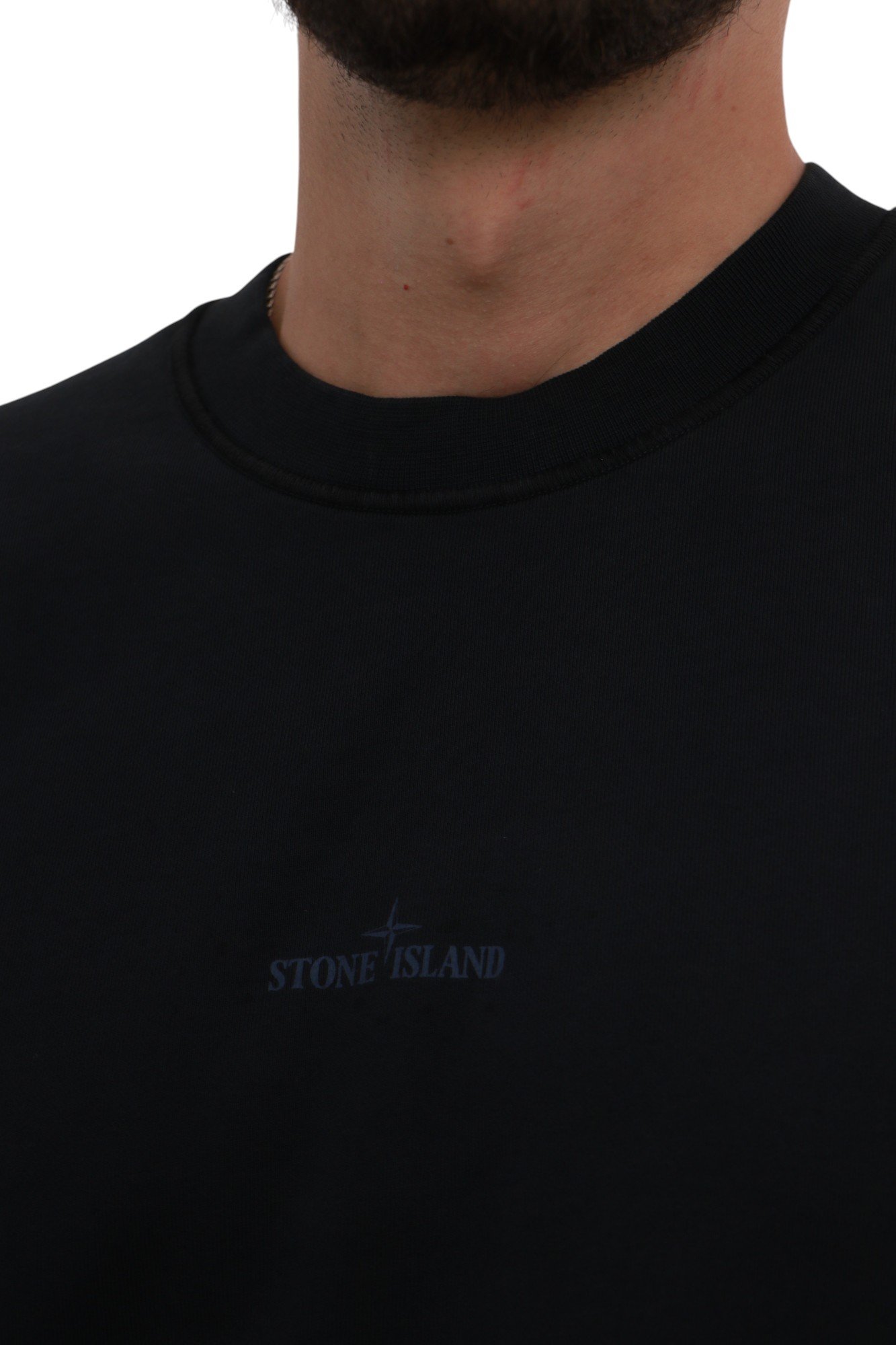 stone-island-cotton-felpa-logo-sweatshirt-navy-blue-k1s156100665s0083v0020-8 Світшот Stone Island Cotton Felpa Logo Sweatshirt Navy Blue K1S156100665S0983-V0020