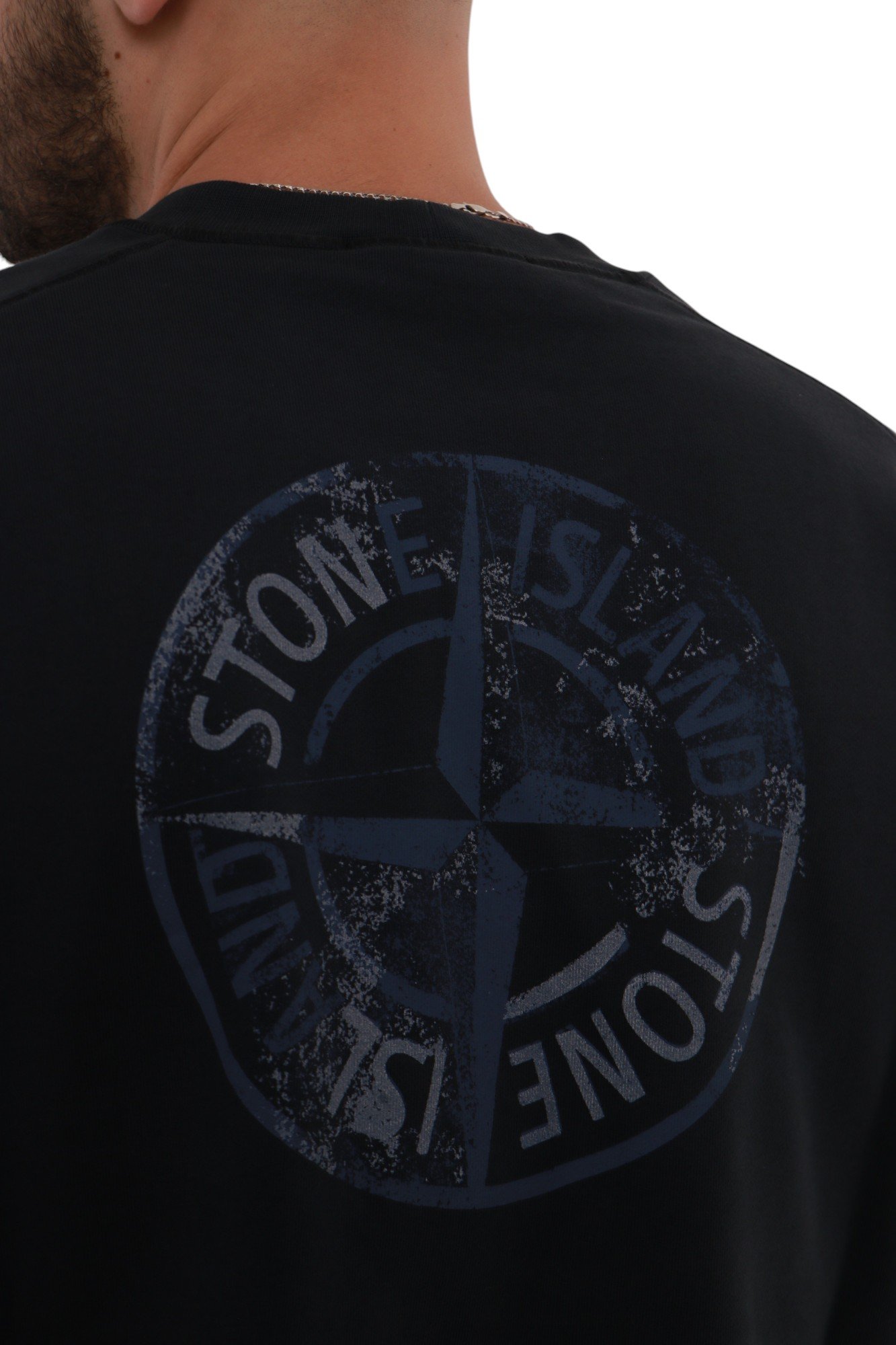 stone-island-cotton-felpa-logo-sweatshirt-navy-blue-k1s156100665s0083v0020-9 Світшот Stone Island Cotton Felpa Logo Sweatshirt Navy Blue