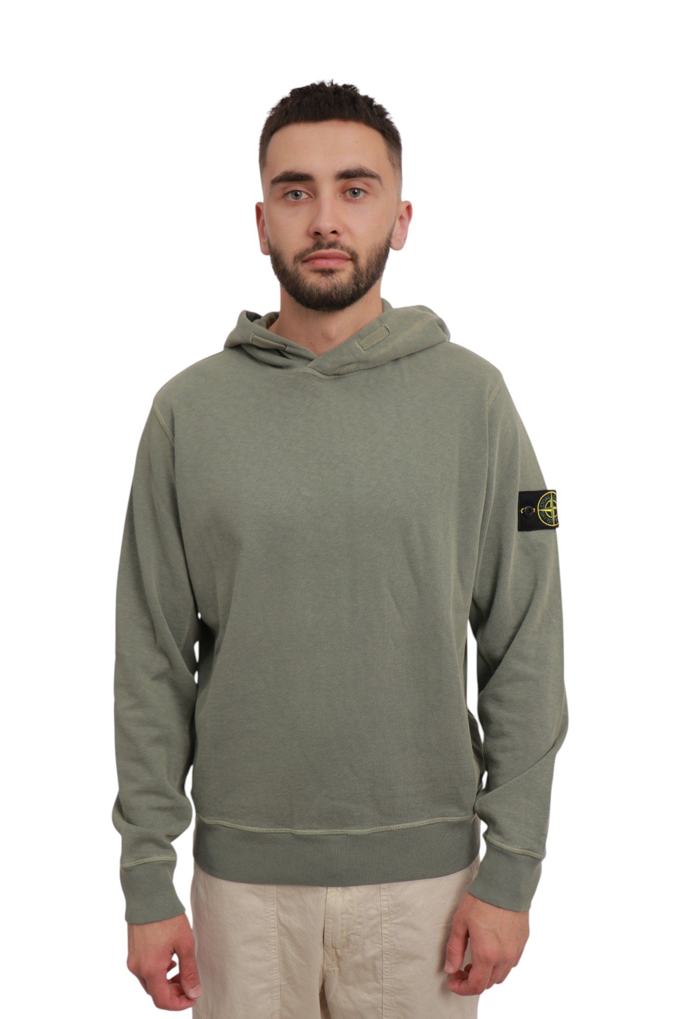 stone-island-malfile-fleece-old-effect-musk-green-k1s156100037s0060v0159-1 Худі Stone Island Malfile Fleece 'Old' Effect Musk Green