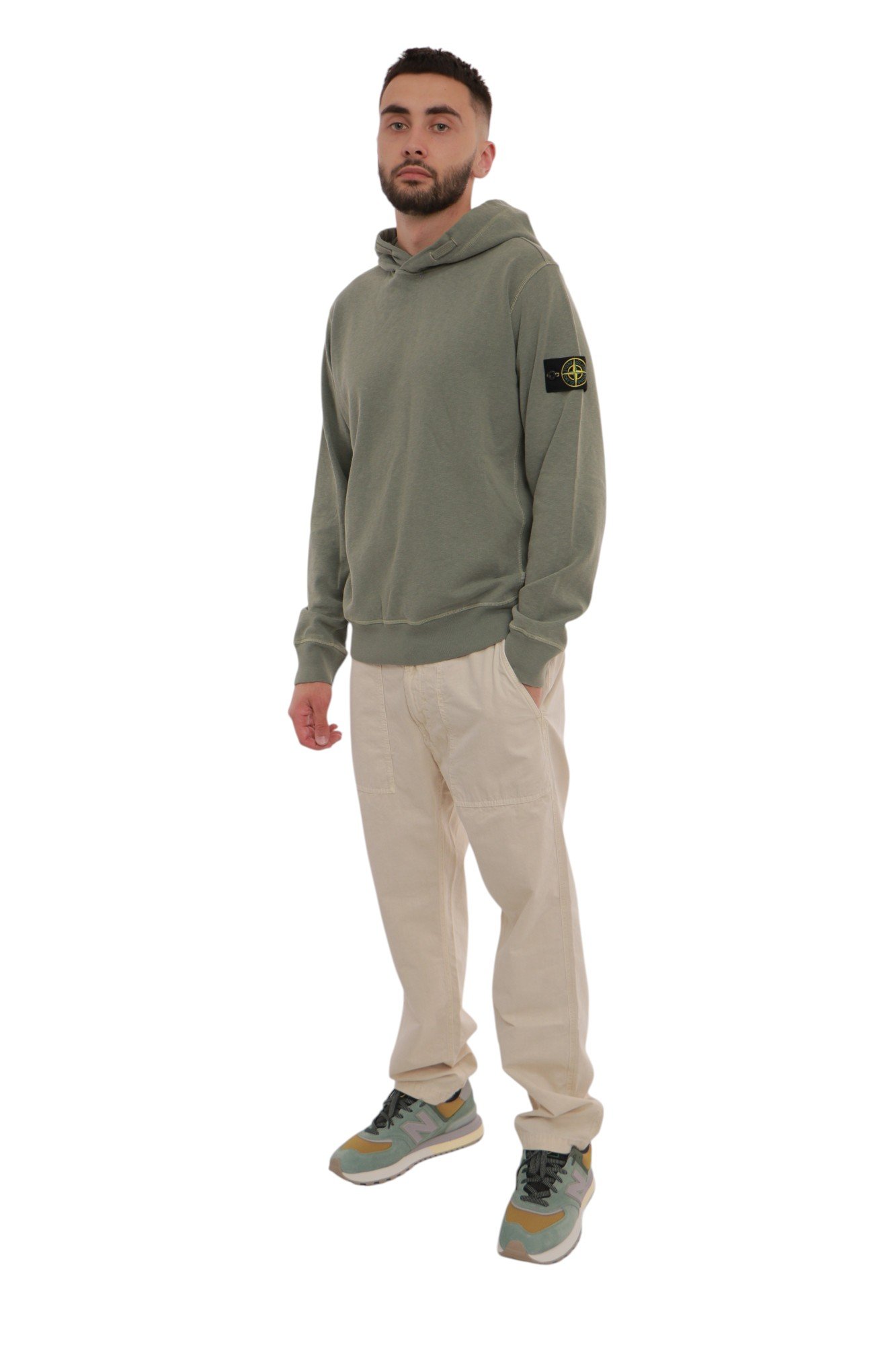 stone-island-malfile-fleece-old-effect-musk-green-k1s156100037s0060v0159-8 Худі Stone Island Malfile Fleece 'Old' Effect Musk Green