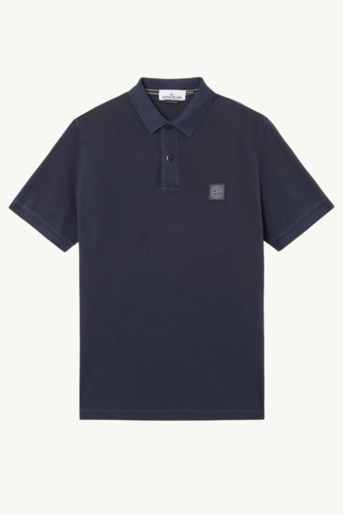 Stone Island Organic Cotton Pique Navy Blue K1S1522002SCS0067-V0020