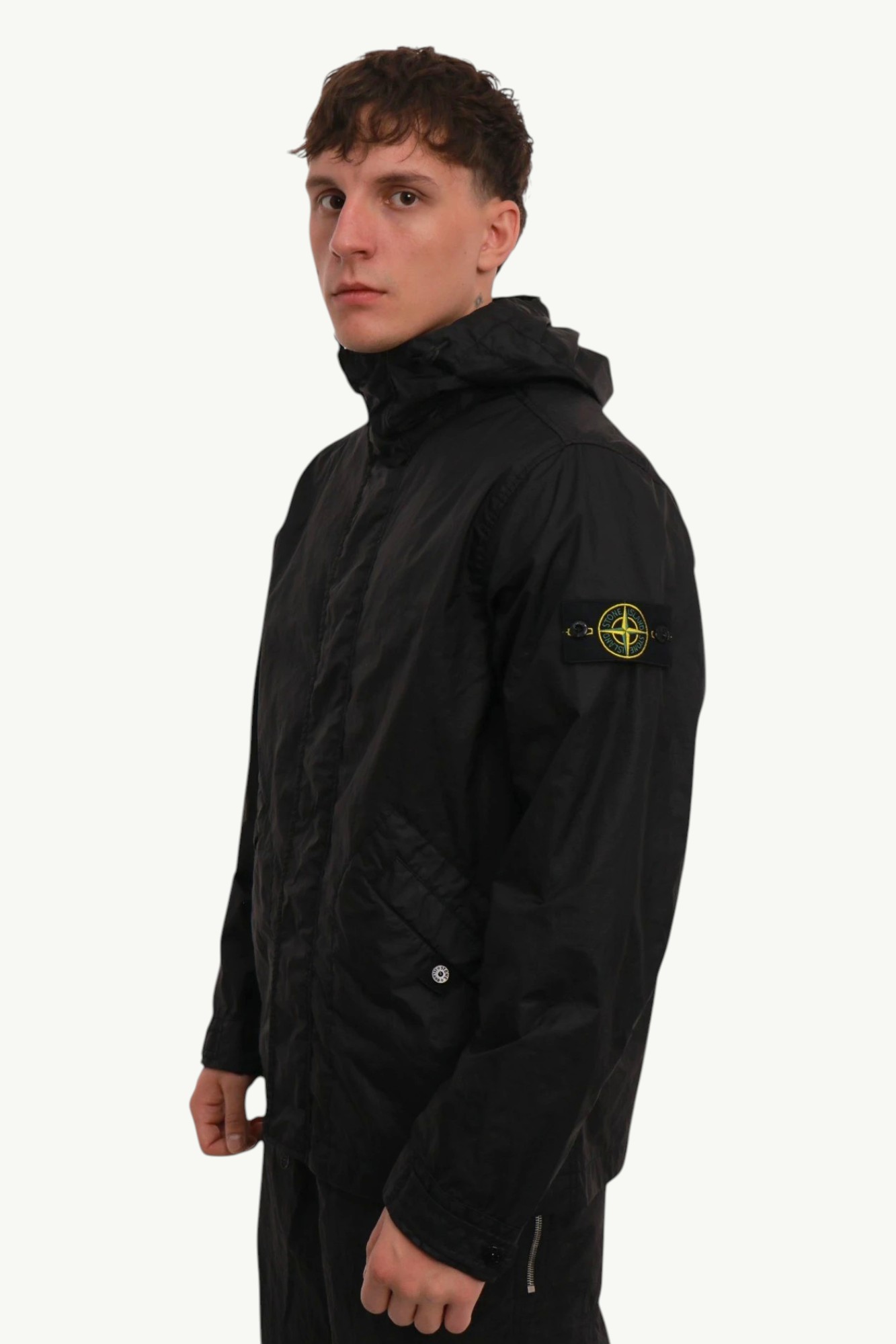 Куртка Stone Island Membrana 3L TC Short Parka Jacket Black - 221B