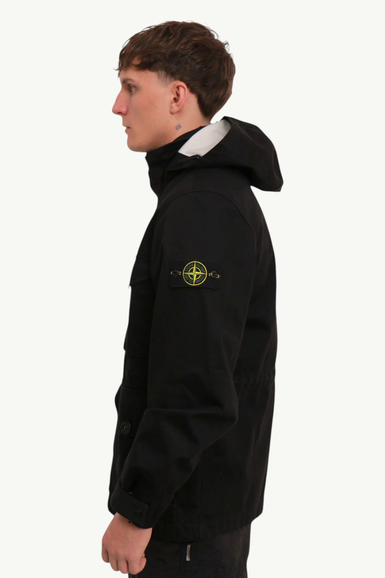 Куртка Stone Island Raso Gommato Cotton Field Jacket Black - 221B