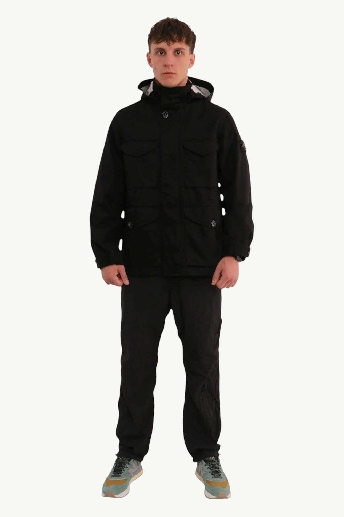 Куртка Stone Island Raso Gommato Cotton Field Jacket Black - 221B