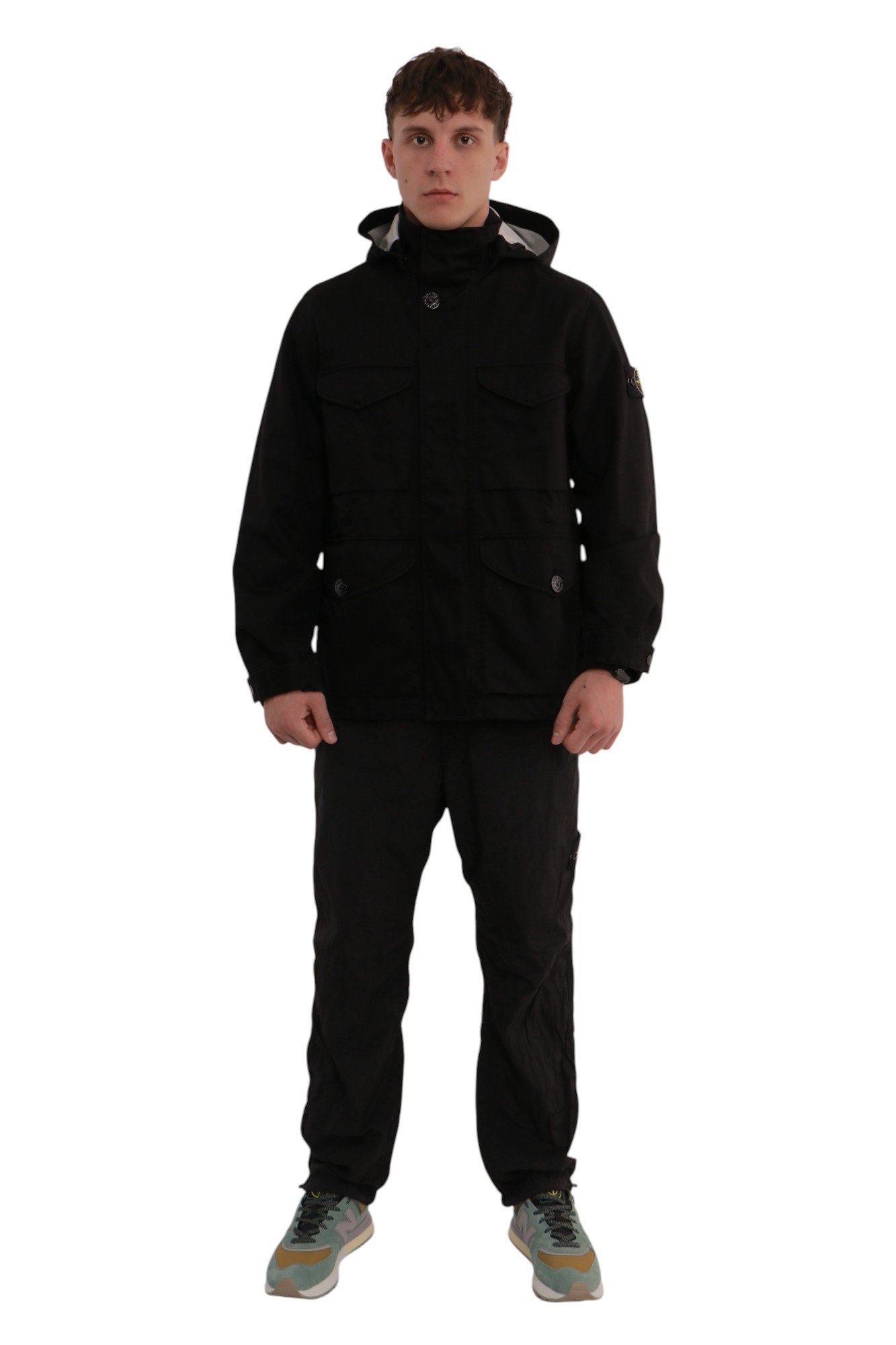 stone-island-raso-gommato-cotton-field-jacket-black-k1s154100064s0034v0029-7 Куртка Stone Island Raso Gommato Cotton Field Jacket Black – (арт. K1S154100064S0034-V0029)