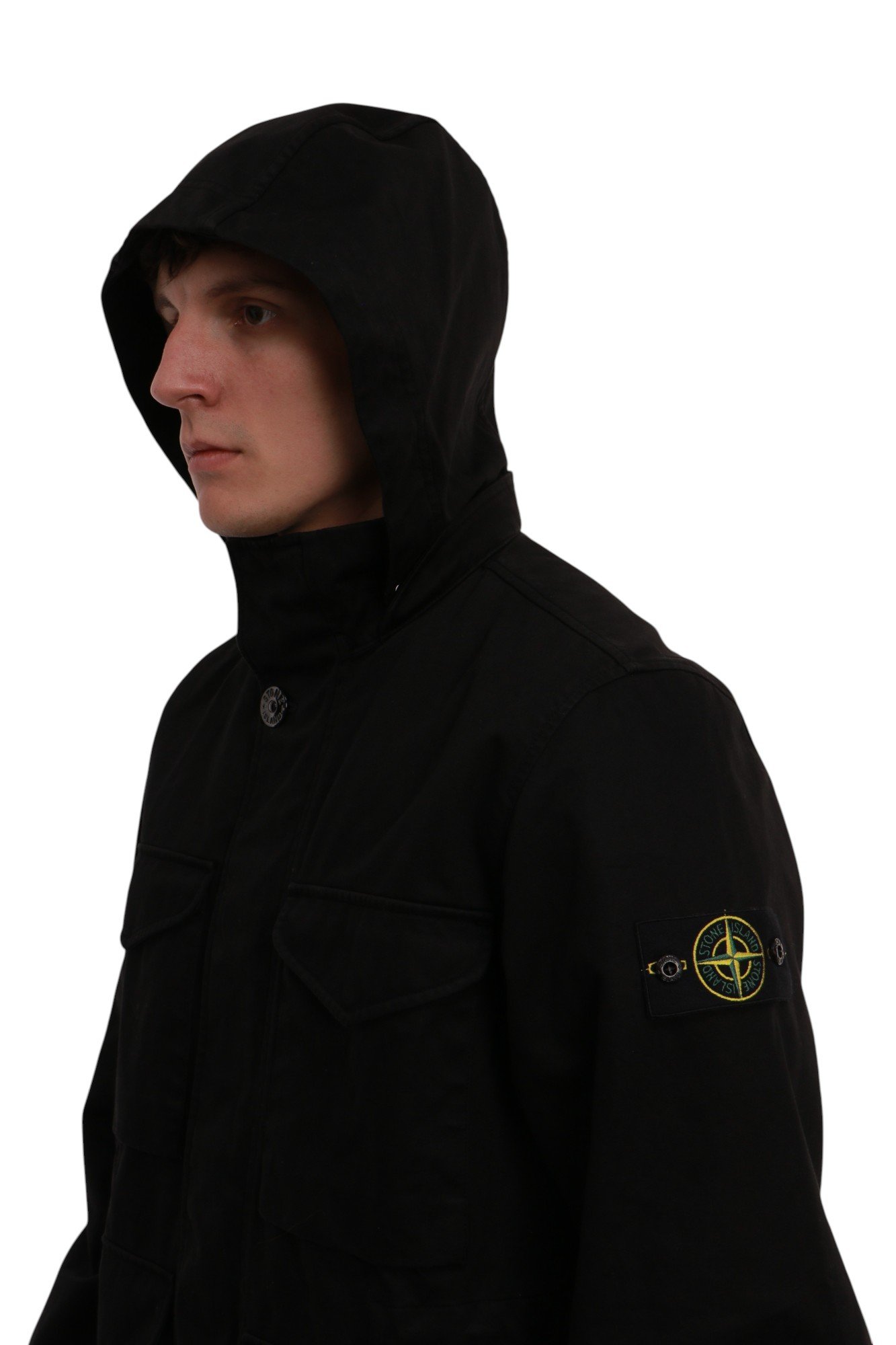 stone-island-raso-gommato-cotton-field-jacket-black-k1s154100064s0034v0029-8 Куртка Stone Island Raso Gommato Cotton Field Jacket Black – (арт. K1S154100064S0034-V0029)