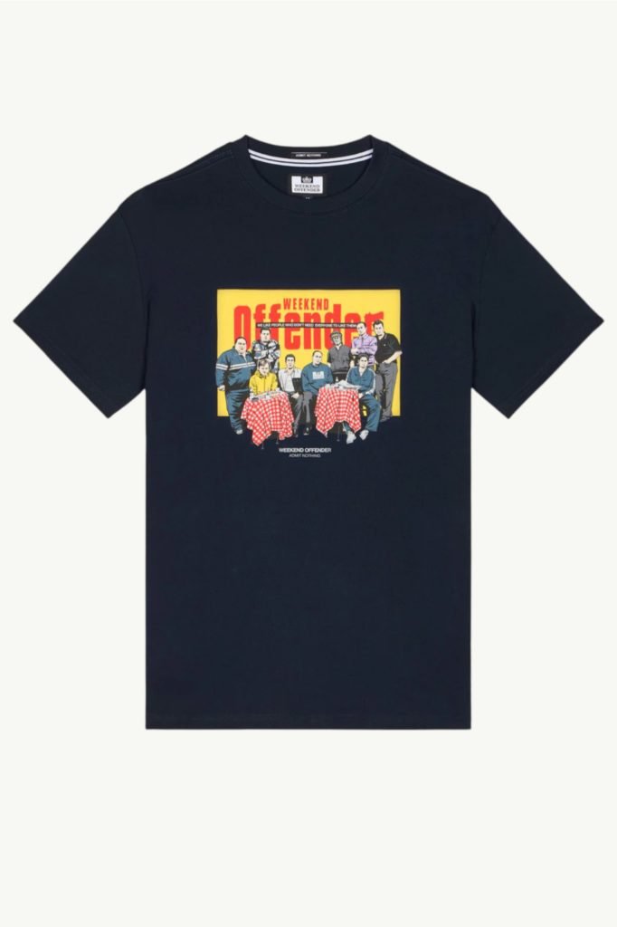Weekend Offender Satriale’s Graphic T-Shirt Navy PT3A17-NAVY