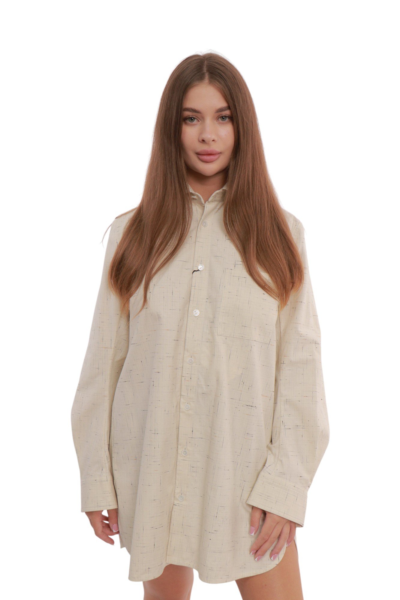 bottega-veneta-criss-cross-cotton-shirt-beige-708853v3pm0-4097-1 Сорочка Bottega Veneta Criss Cross Cotton Shirt Beige