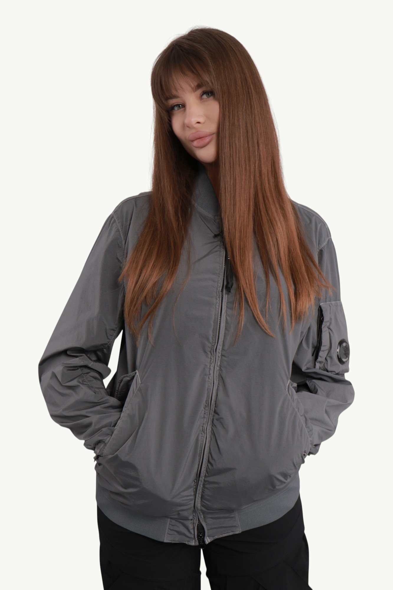 cp-company-nycra-r-bomber-jacket-grey-16cmow186a005864g968-w-3 C.P. Company Nycra-R Bomber Jacket Grey - арт. 16CMOW186A-005864G-968