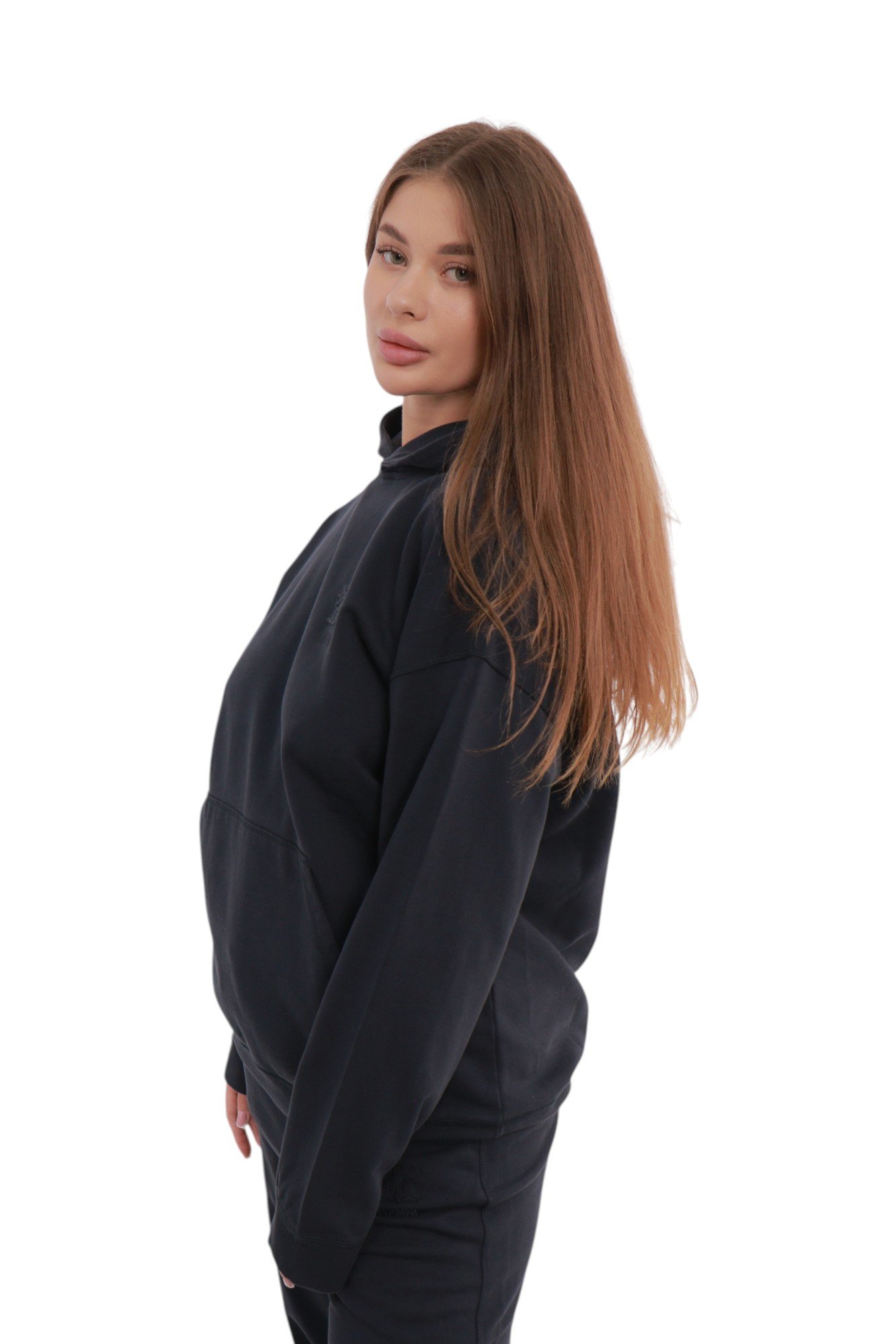 ganni-cotton-hoodie-navy-t3754-2 Худі Ganni Cotton Hoodie Navy