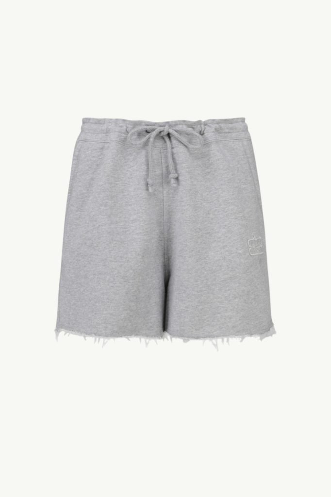 Ganni Cotton Organic Shorts Grey T3679