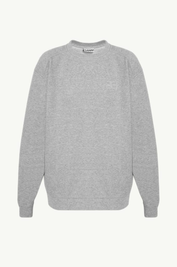 Світшот Ganni Cotton Organic Sweatshirt Grey T3680