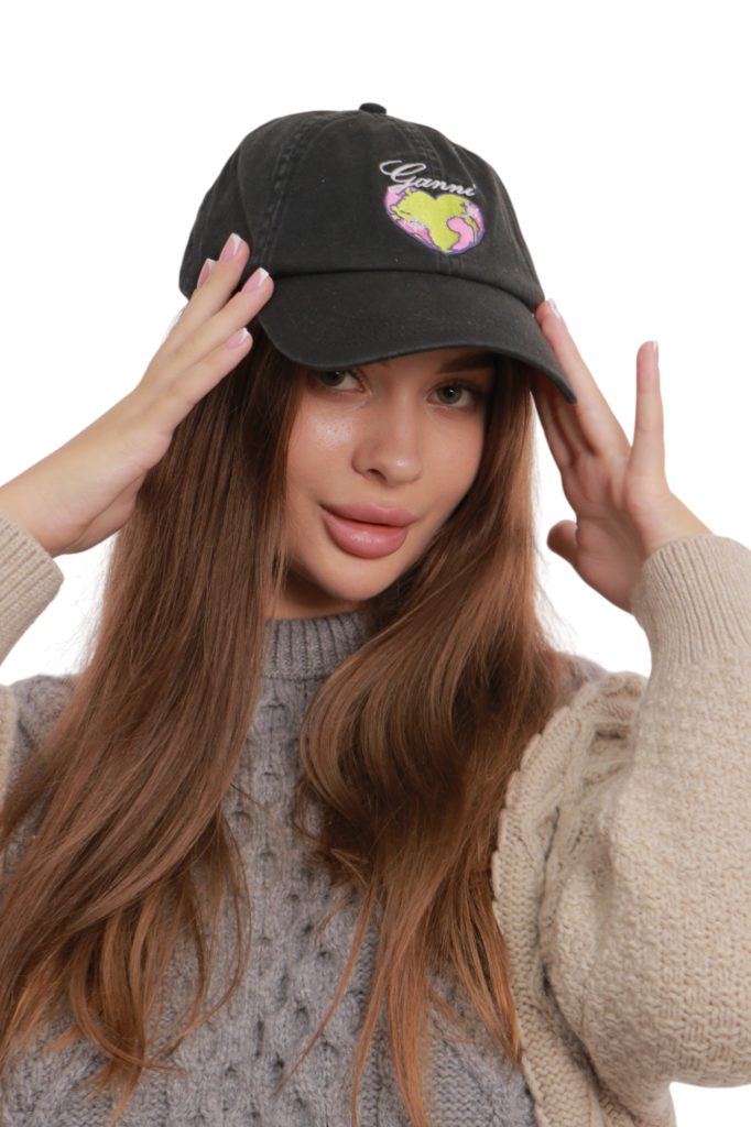 ✴︎GANNI ✴︎ Кепка Ganni Graphic Cap Black - Купити Оригінал в Україні - 221B Store