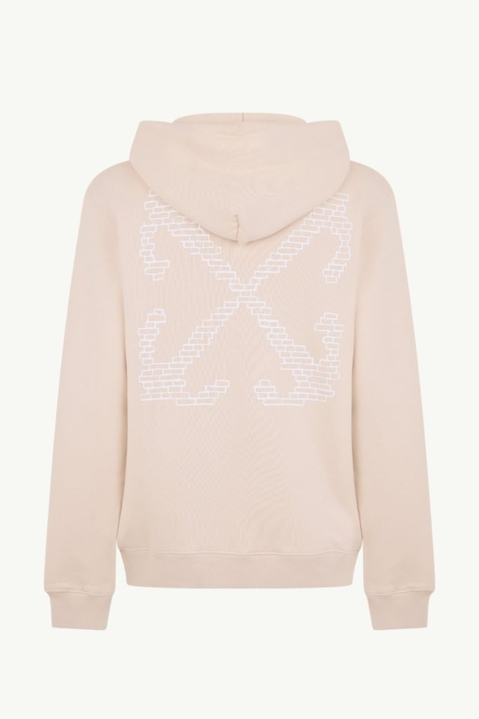 Off-White Brick Arrow Slim Hoodie Beige OMBB097G20FLE009