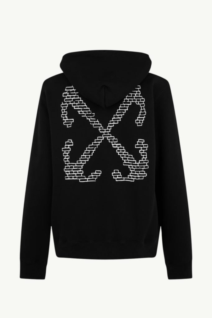 Off-White Brick Arrow Slim Hoodie Black OMBB097G20FLE0091001