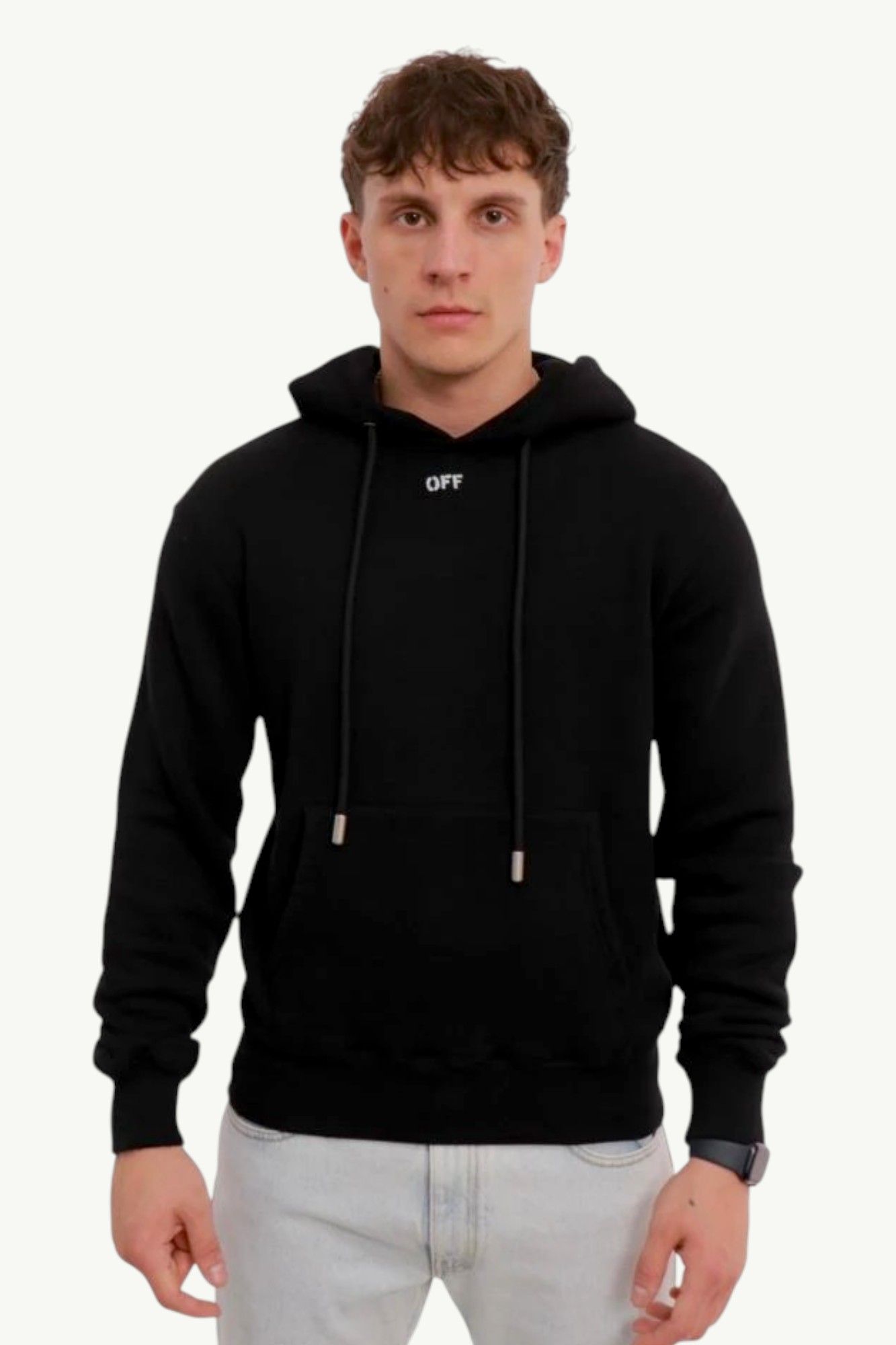Off-White Brick Arrow Slim Hoodie Black OMBB097G20FLE0091001