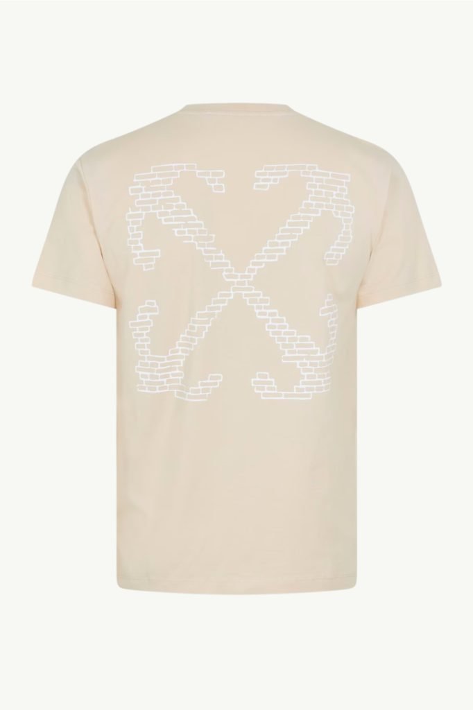 Off-White Brick Arrow Slim T-Shirt Beige OMAA027G20JER065101