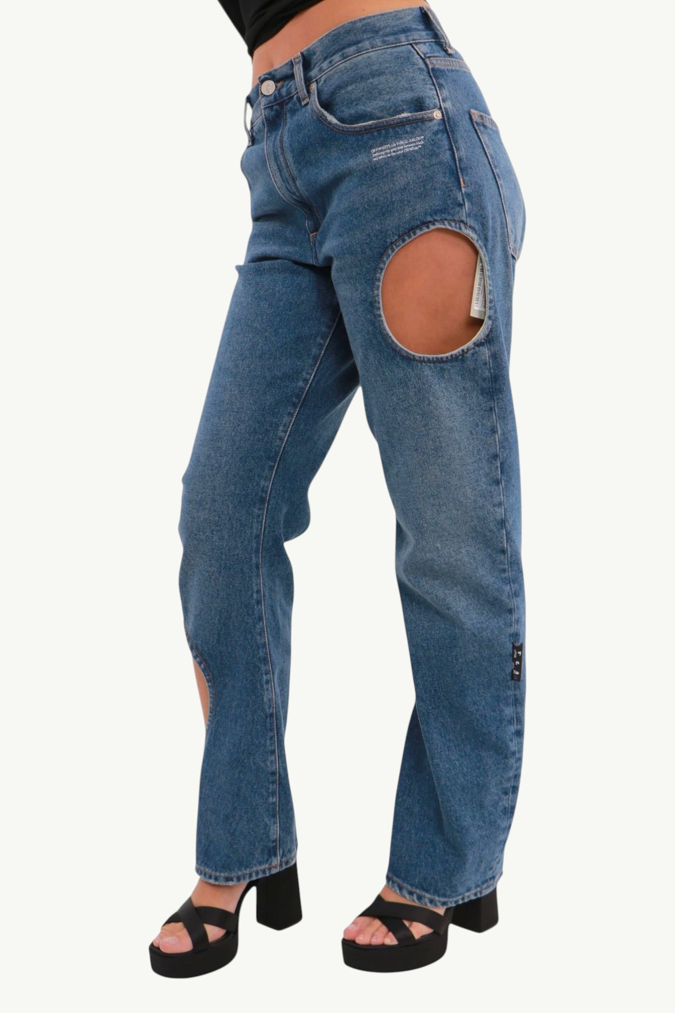 Off-White Vintage Blue Meteor Jeans Blue OWYA018R21DEN0014500