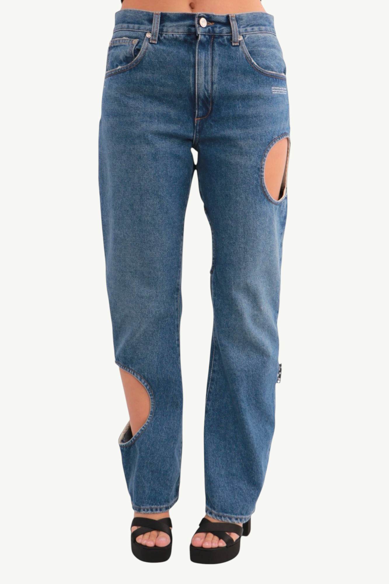 Off-White Vintage Blue Meteor Jeans Blue OWYA018R21DEN0014500