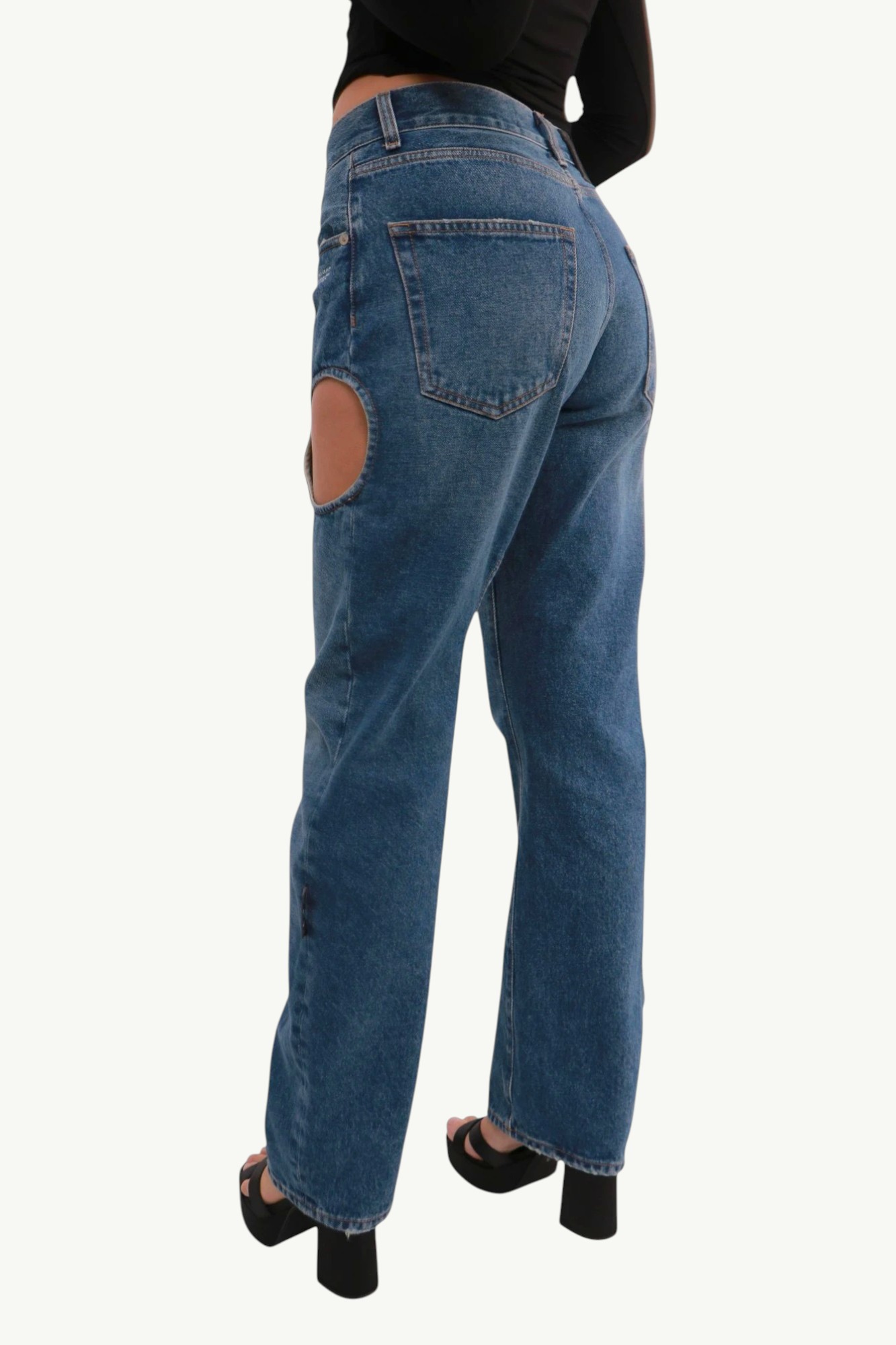 Off-White Vintage Blue Meteor Jeans Blue OWYA018R21DEN0014500