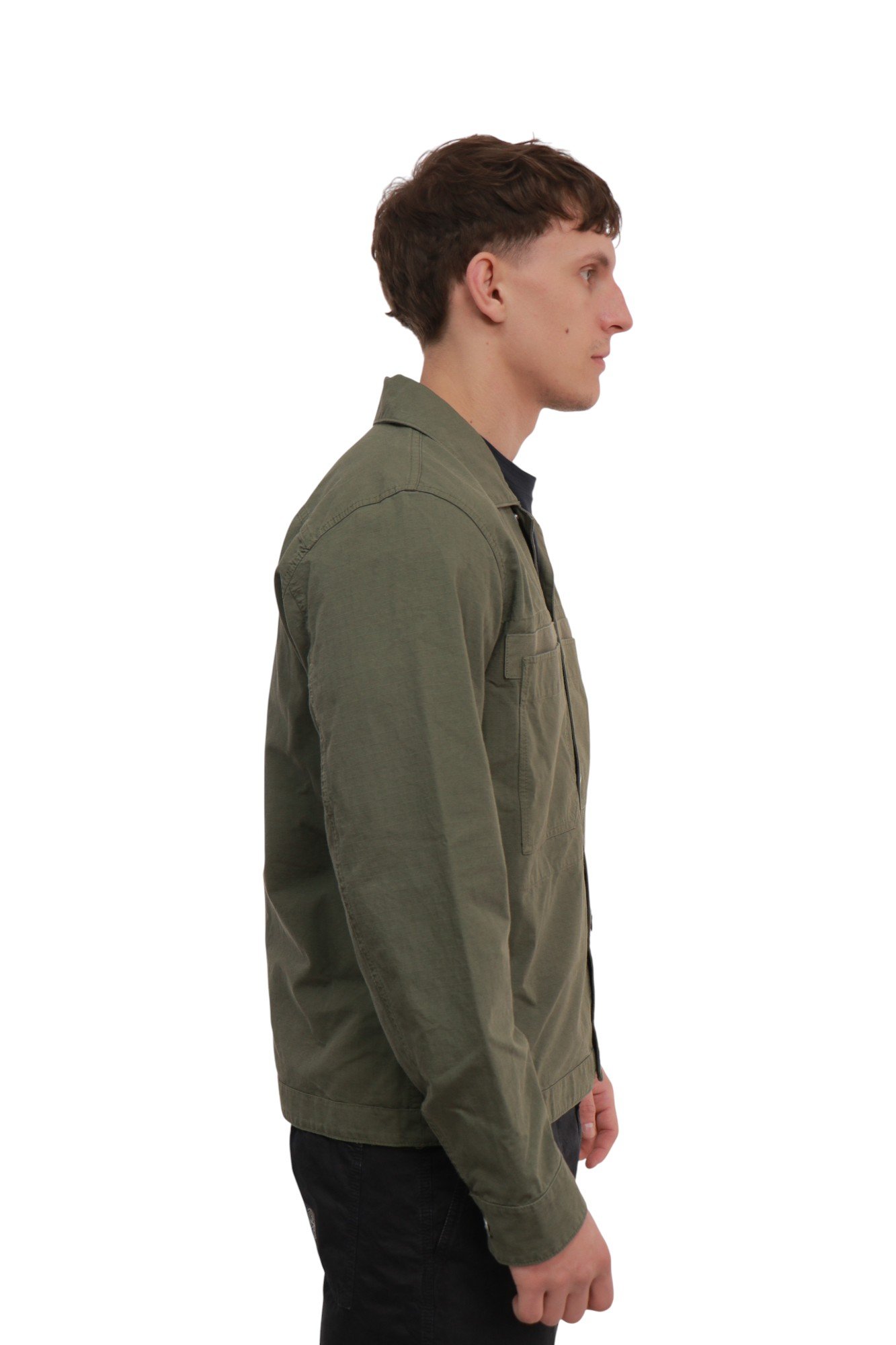 Куртка Овершот Stone Island GD Cotton Ripstop Overshirt Musk Green