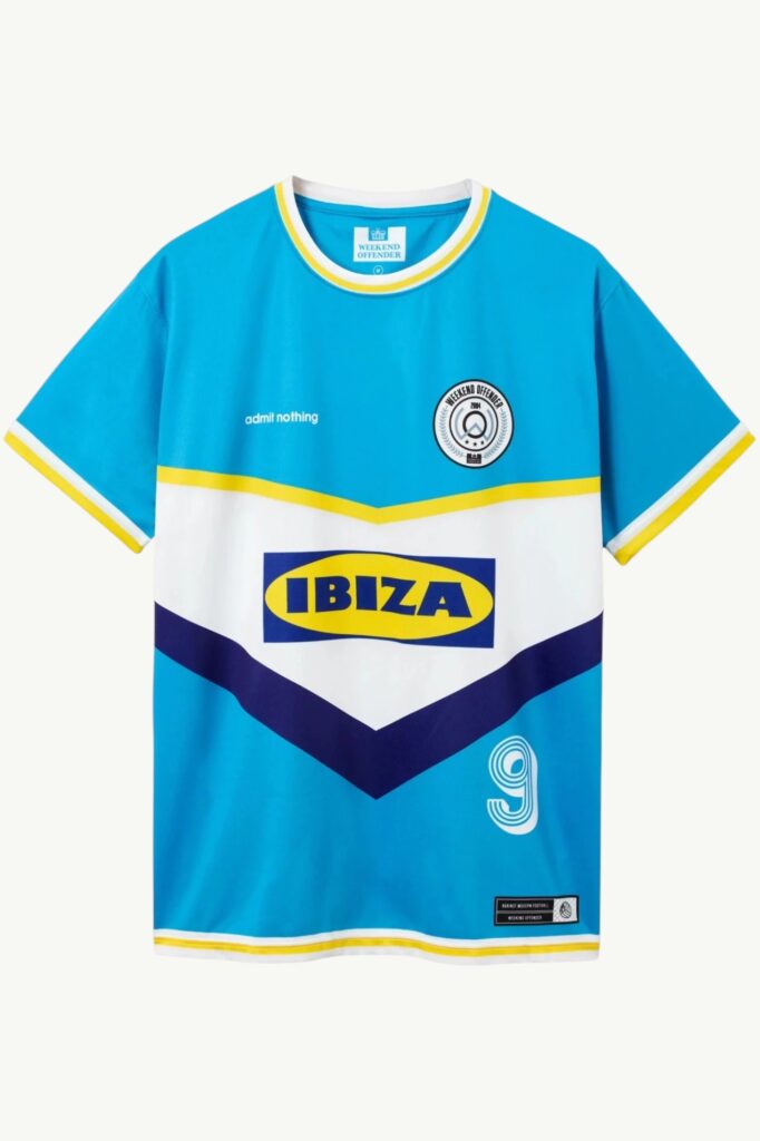 Weekend Offender Ibiza Football Shirt Blue - WOSFT05-SKY