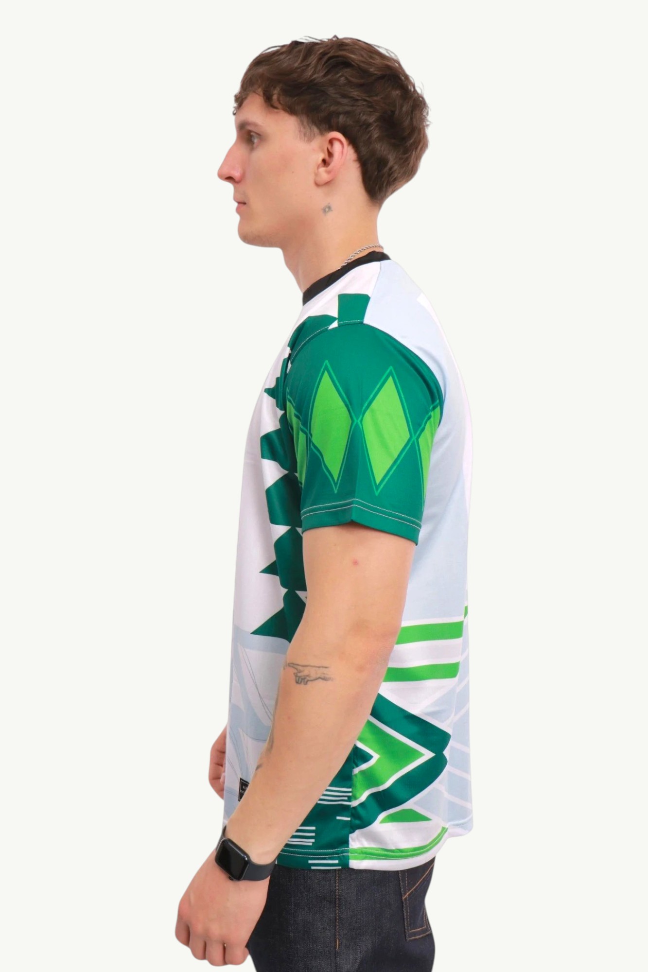 weekend-offender-lagos-football-shirt-green-WOSFT01-WHITE-3 Weekend Offender Lagos Football Shirt Green WOSFT01-WHITE