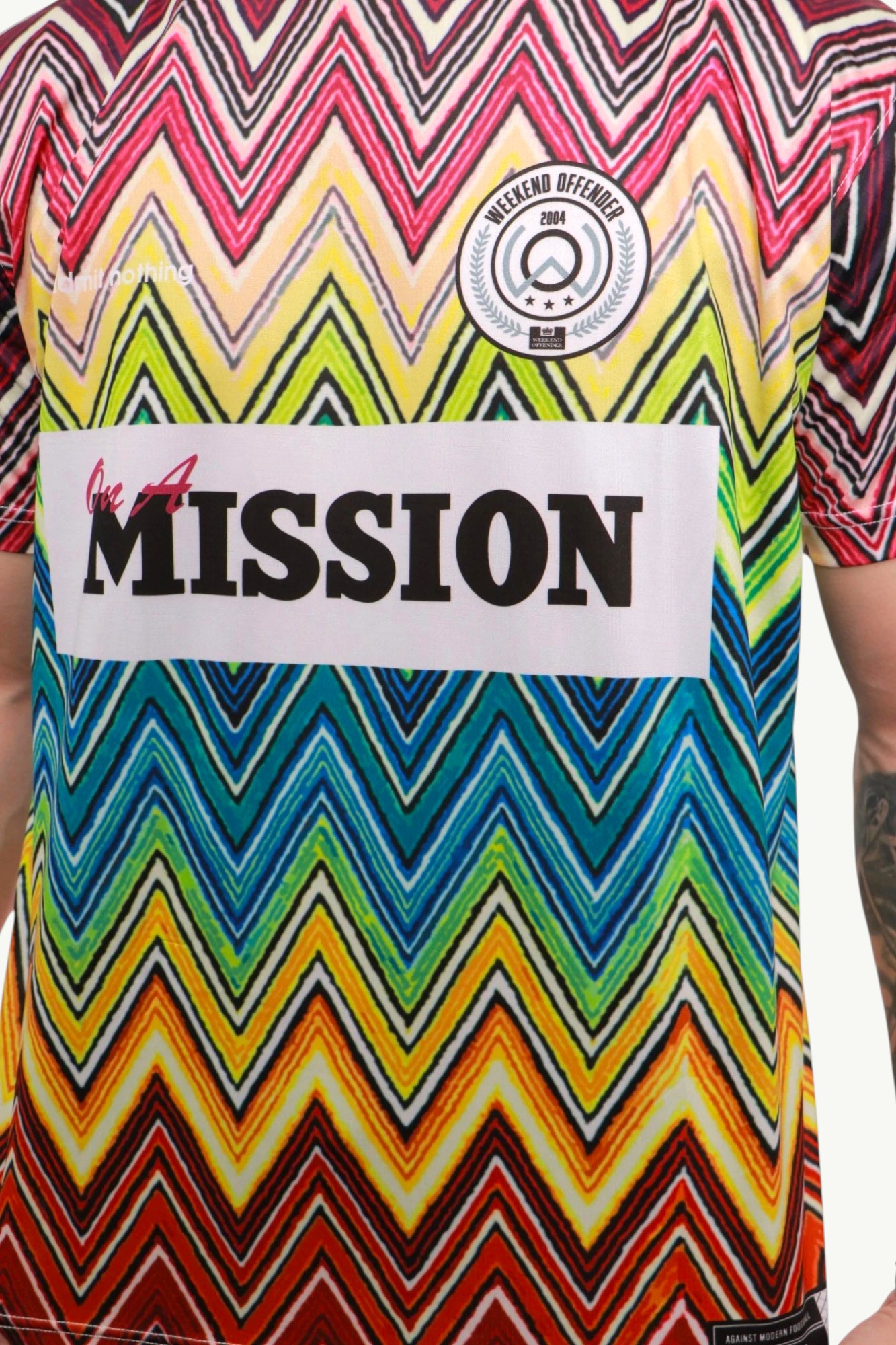 weekend-offender-mission-football-shirt-red-WOSFT04-MULTI-5 Weekend Offender Mission Football Shirt Red WOSFT04-MULTI