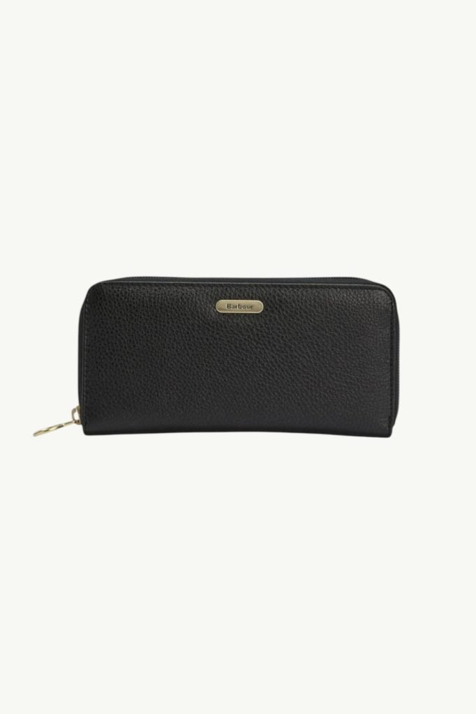 Barbour Birch Leather Matinee Purse Black LLG0038BK111