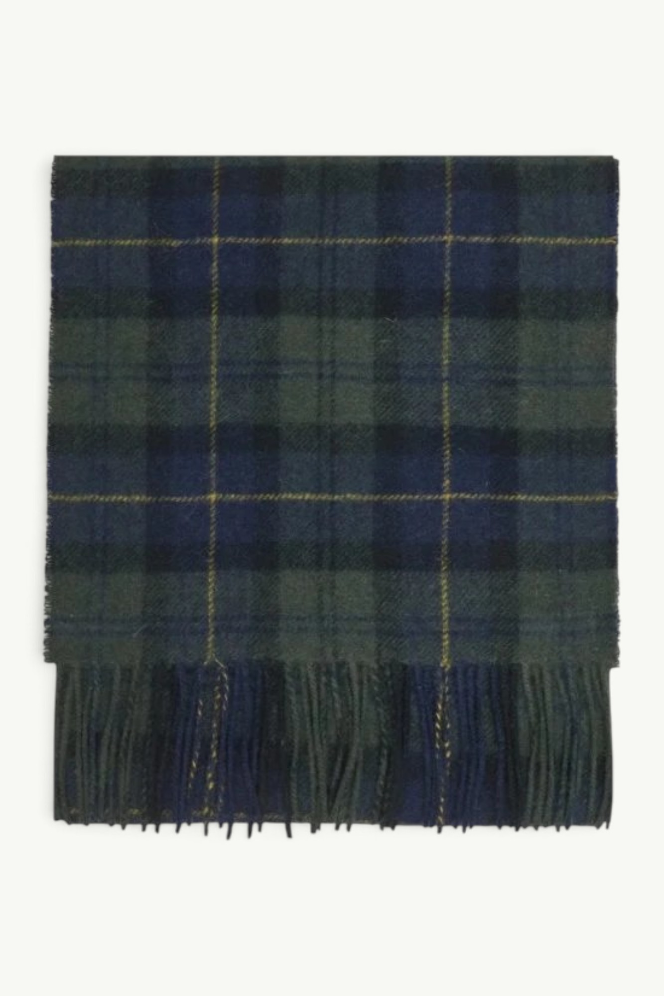 Barbour Tartan Lambswool Scarf Olive USC0001TN28