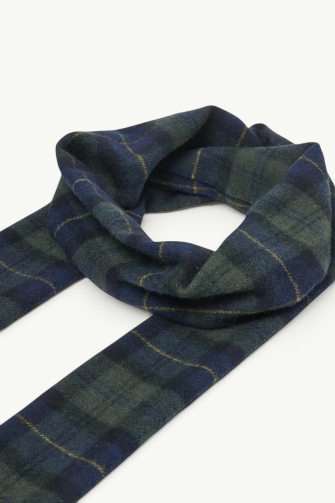 Barbour Tartan Lambswool Scarf Olive USC0001TN28