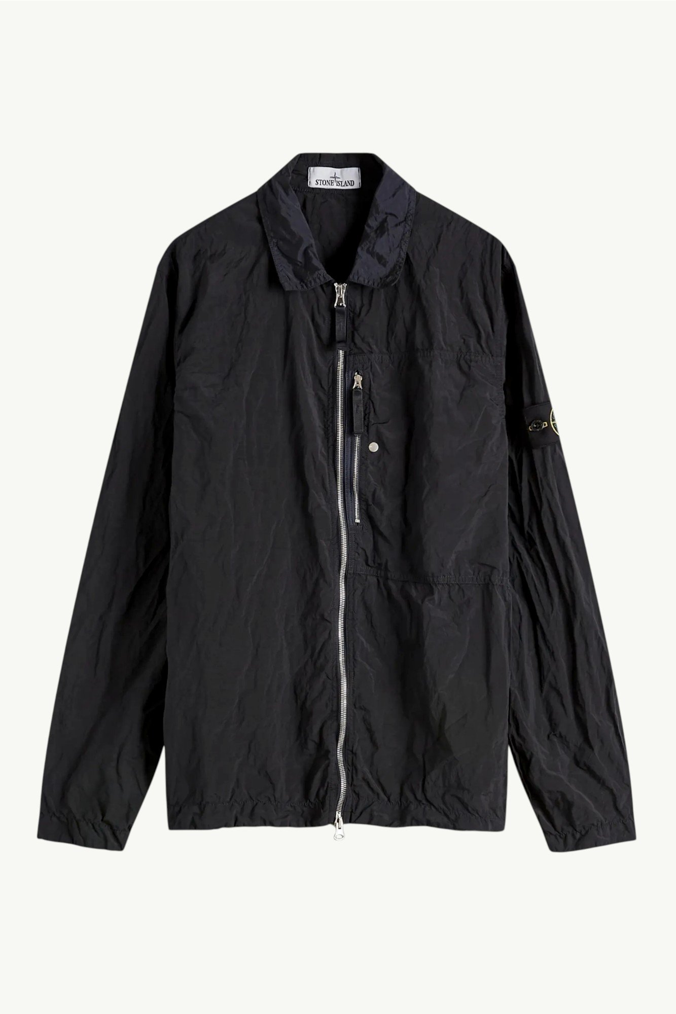 stone-island-nylon-metal-econyl-zip-jacket-black-k1s151200005s0019v0029-0 Stone Island Nylon Metal ECONYL® Zip Jacket Black K1S151200005S0019-V0029
