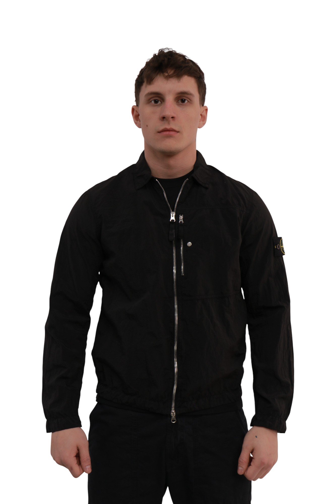 stone-island-nylon-metal-econyl-zip-jacket-black-k1s151200005s0019v0029-1 Stone Island Nylon Metal ECONYL® Zip Jacket Black K1S151200005S0019-V0029