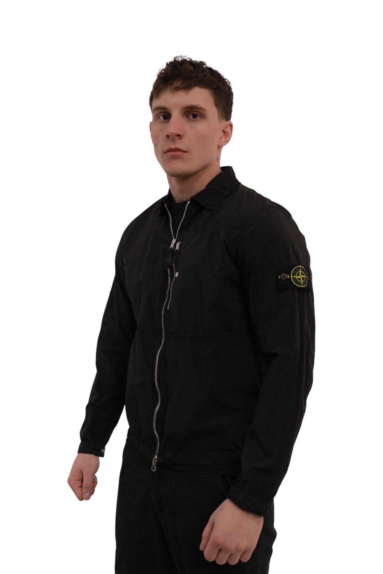 stone-island-nylon-metal-econyl-zip-jacket-black-k1s151200005s0019v0029-2 Stone Island Nylon Metal ECONYL® Zip Jacket Black K1S151200005S0019-V0029