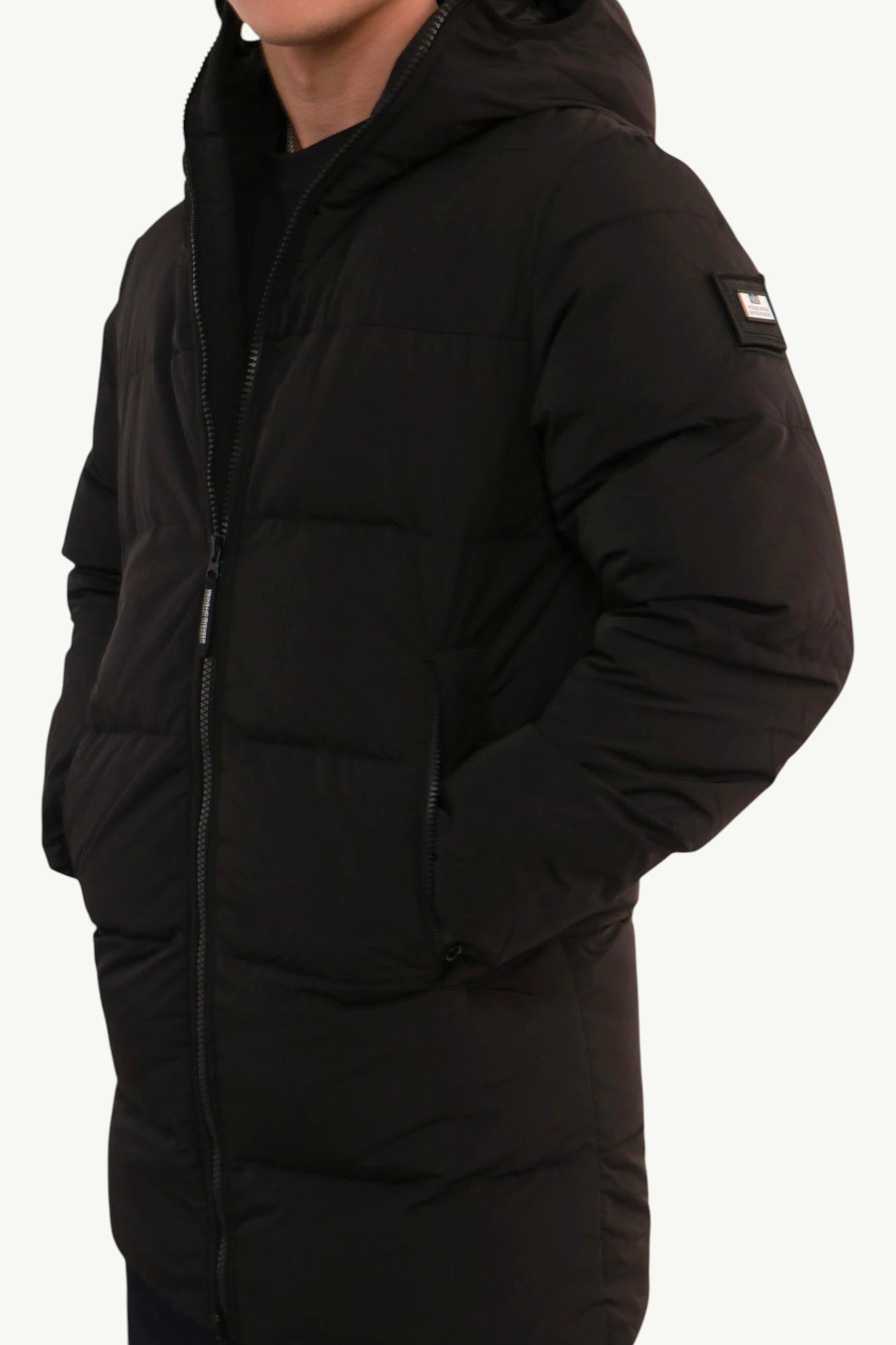 weekend-offender-sapporo-longline-down-jacket-black-JKAW2416-BLACK-4 Weekend Offender Sapporo Longline Down Jacket Black JKAW2416-BLACK