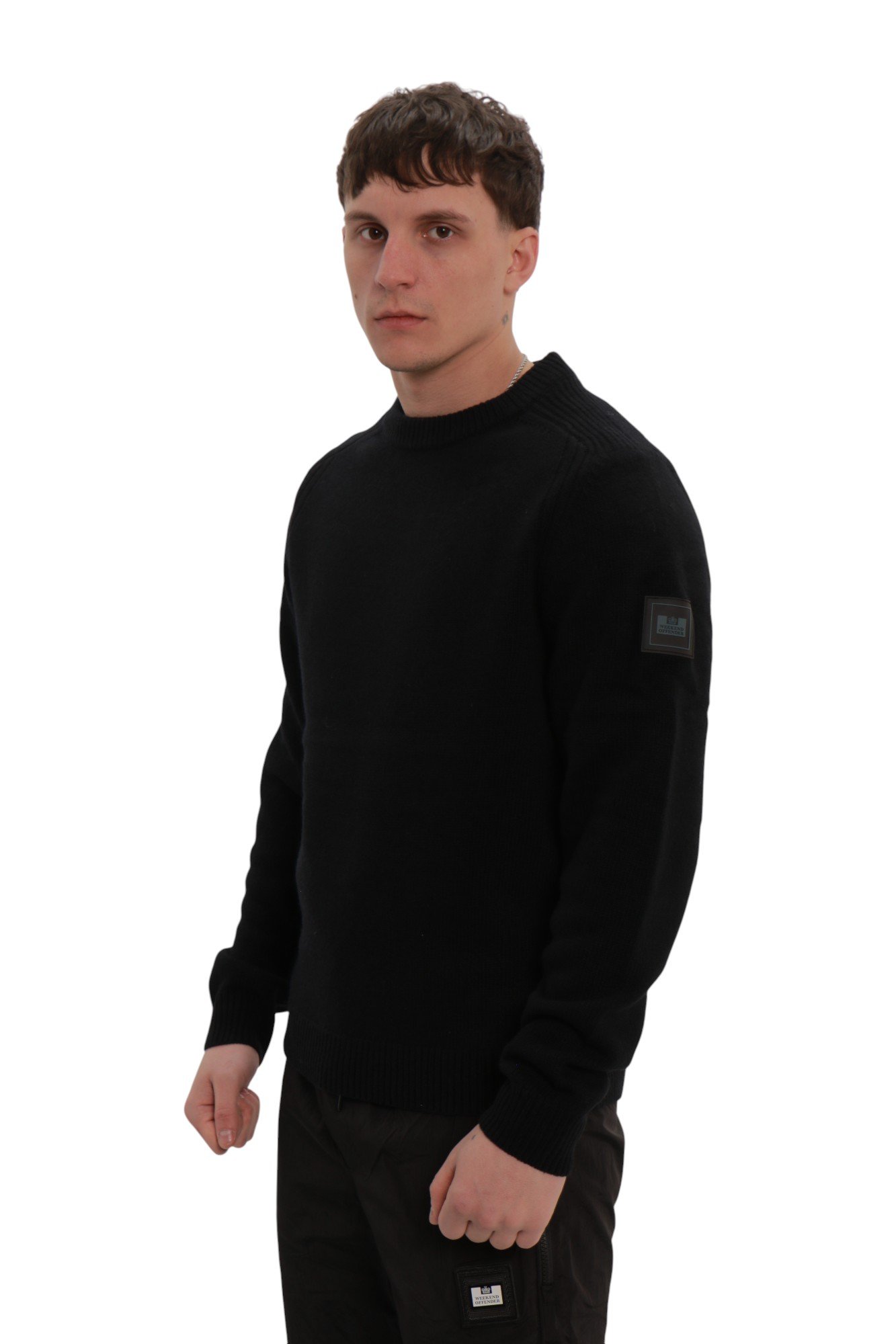 weekend-offender-zagreb-wool-jumper-black-11 Светр Weekend Offender Zagreb Wool Jumper Black KW3A10-BLACK