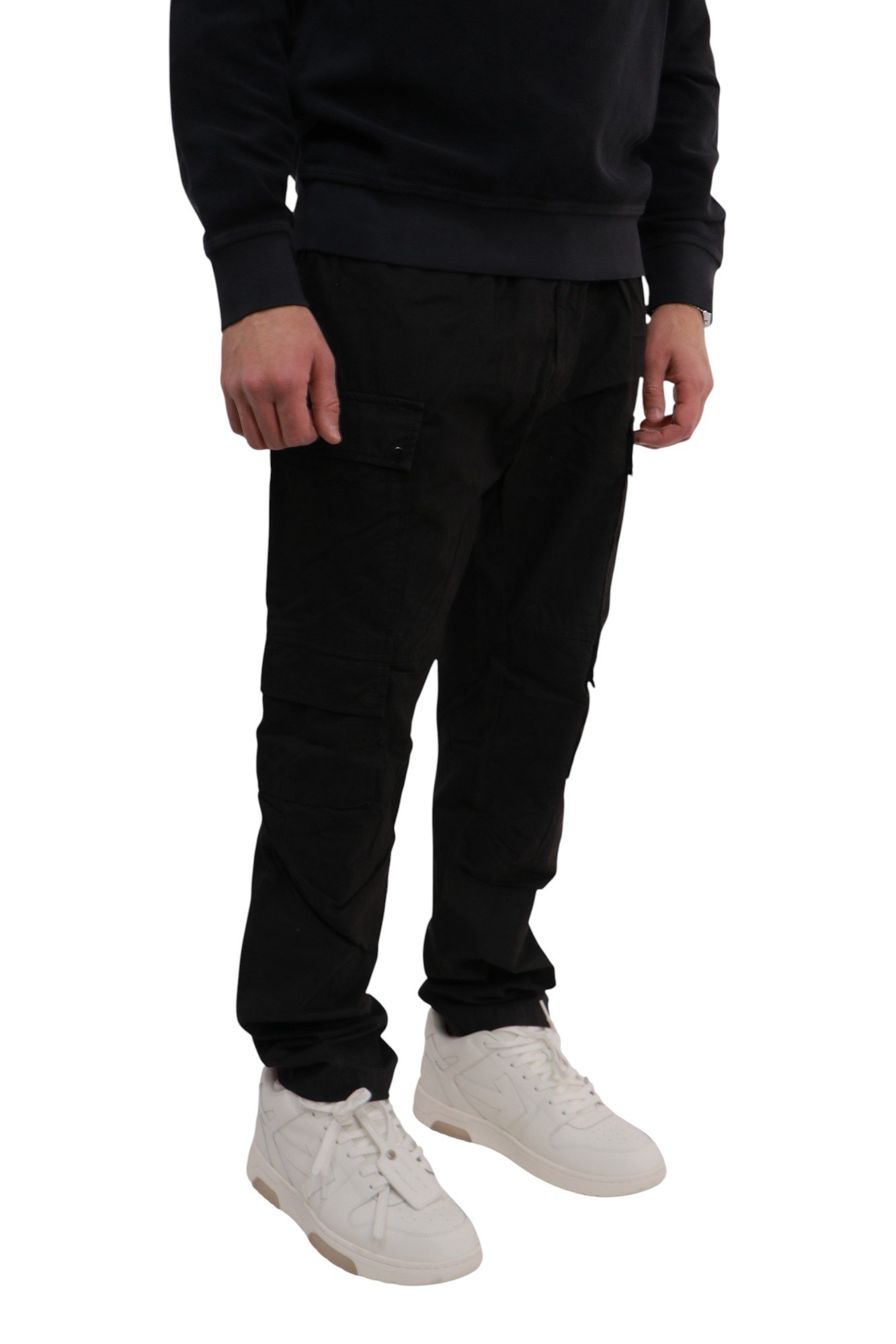 cp-company-black-microreps-regular-cargo-pants-19CMPA173A110324G999-6 C.P. Company Microreps Regular Cargo Pants Black 19CMPA173A-110324G-999