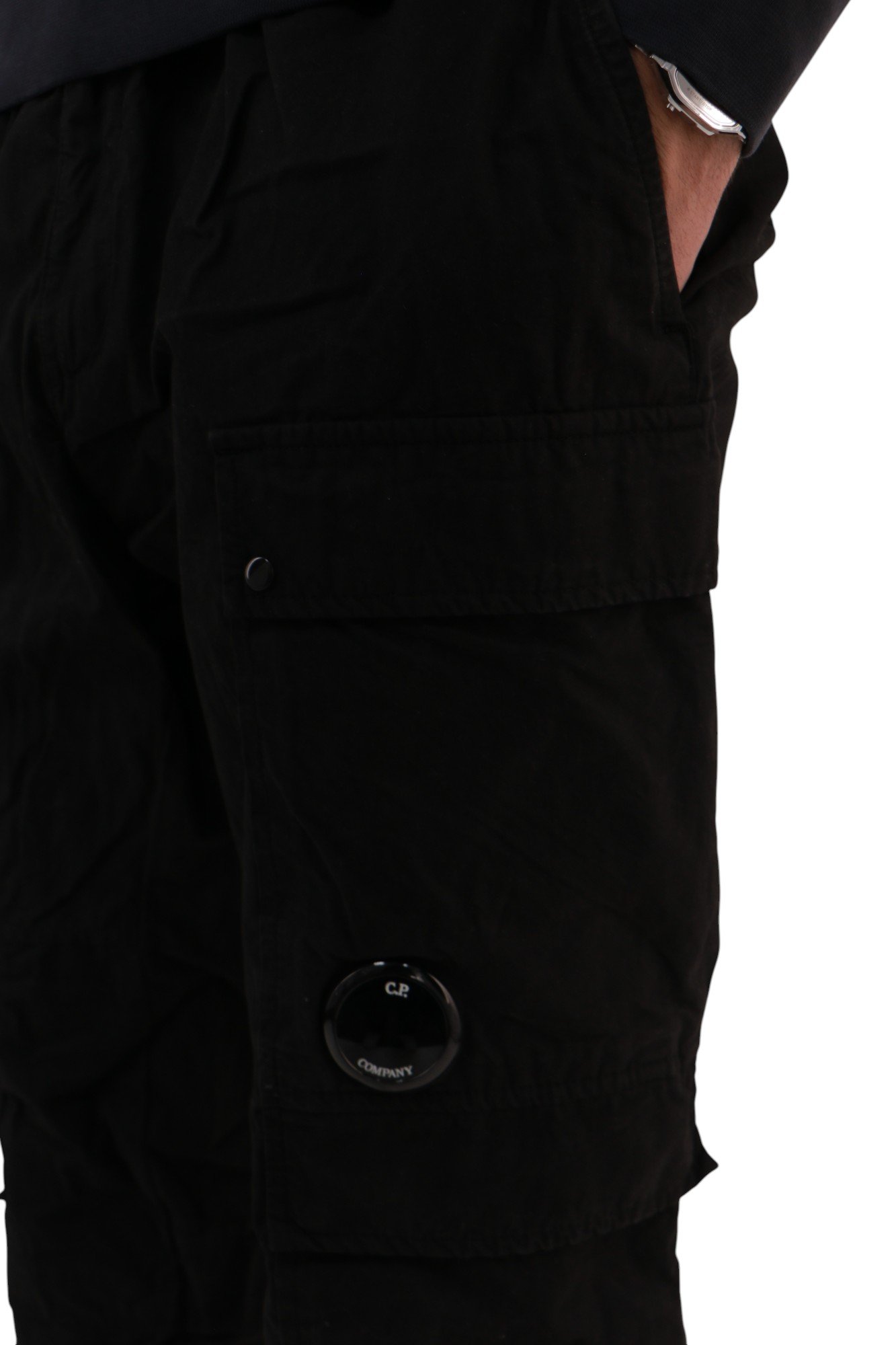 cp-company-black-microreps-regular-cargo-pants-19CMPA173A110324G999-8 C.P. Company Microreps Regular Cargo Pants Black 19CMPA173A-110324G-999